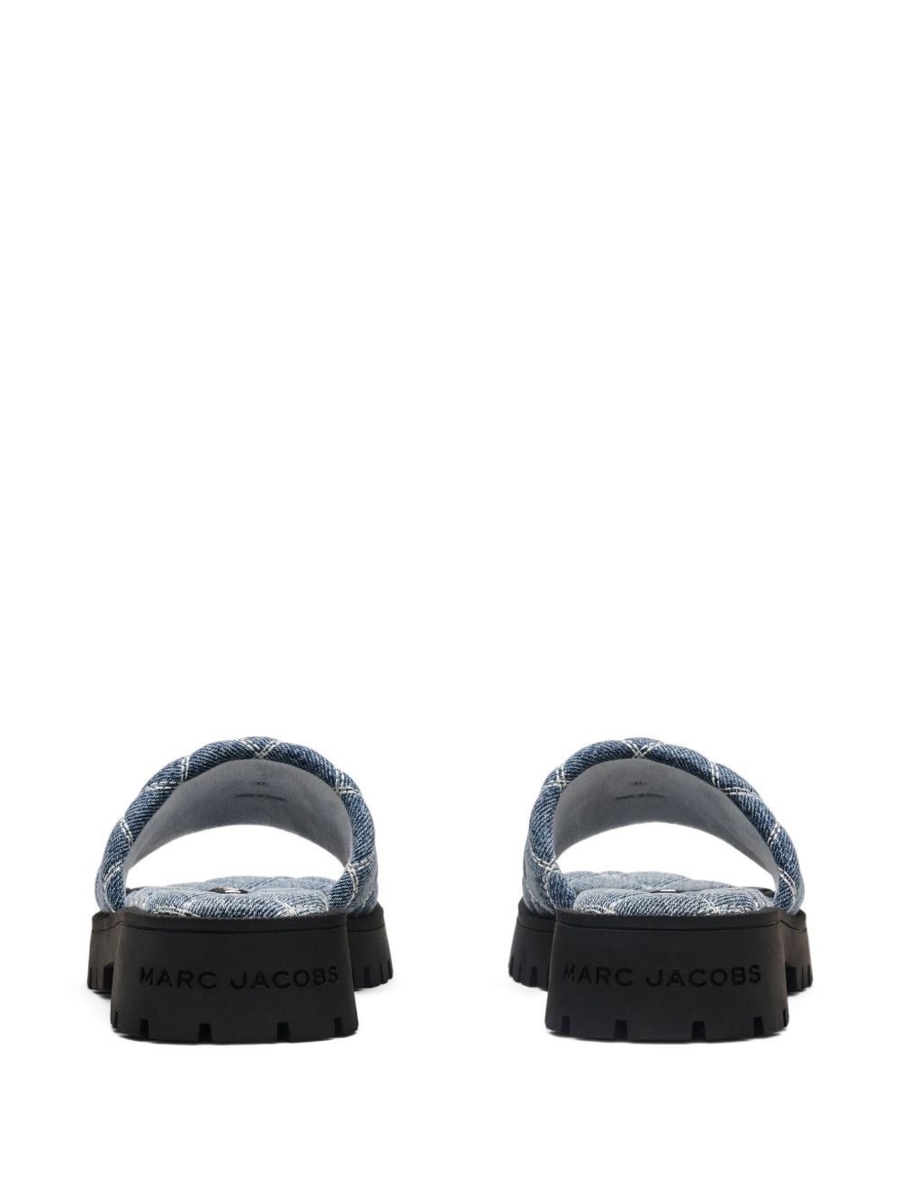 The Quilted denim slides - 3