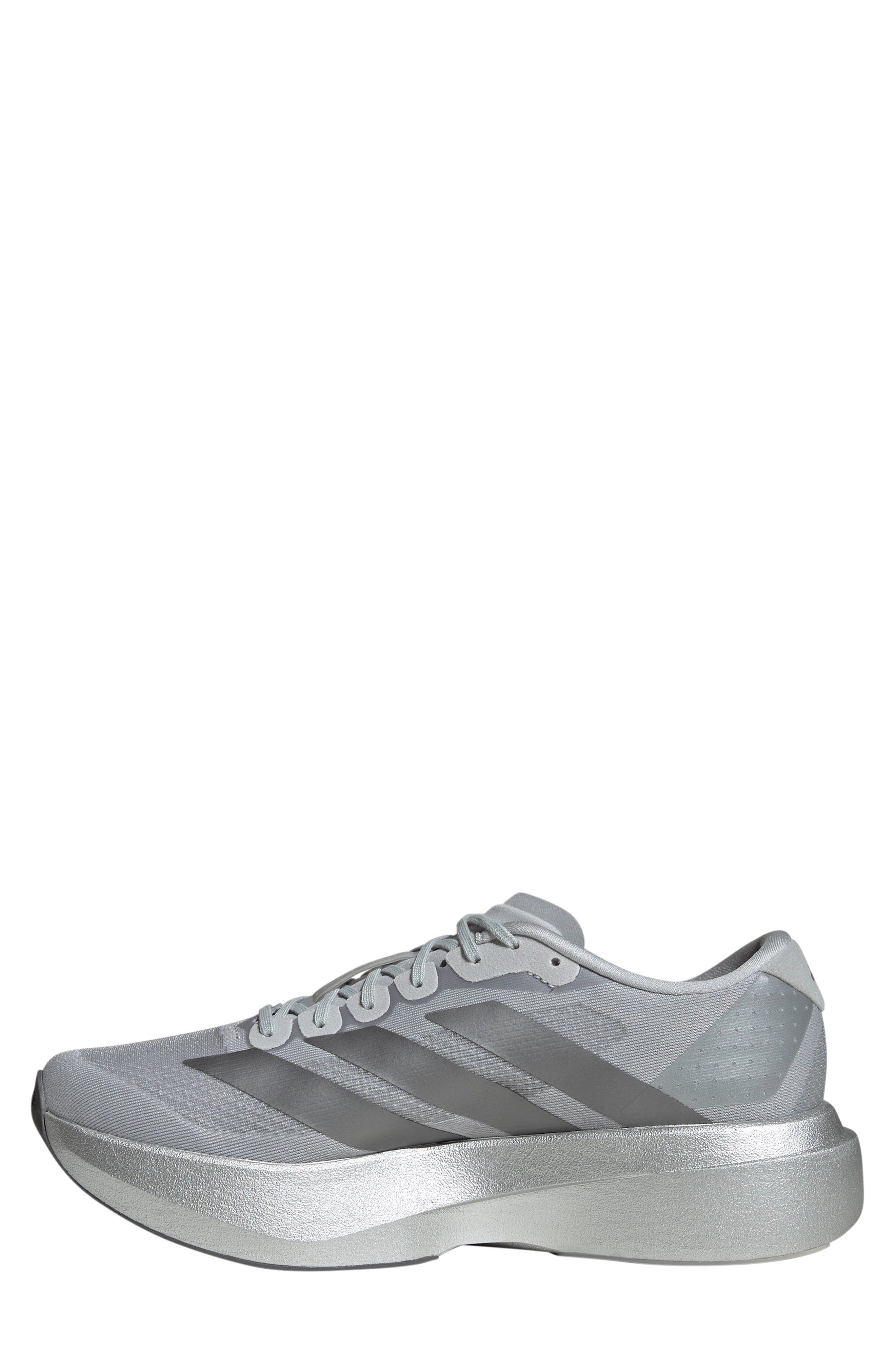 adidas Gender Inclusive Adizero Evo SL Running Shoe in Silvmt/iro at Nordstrom - 6