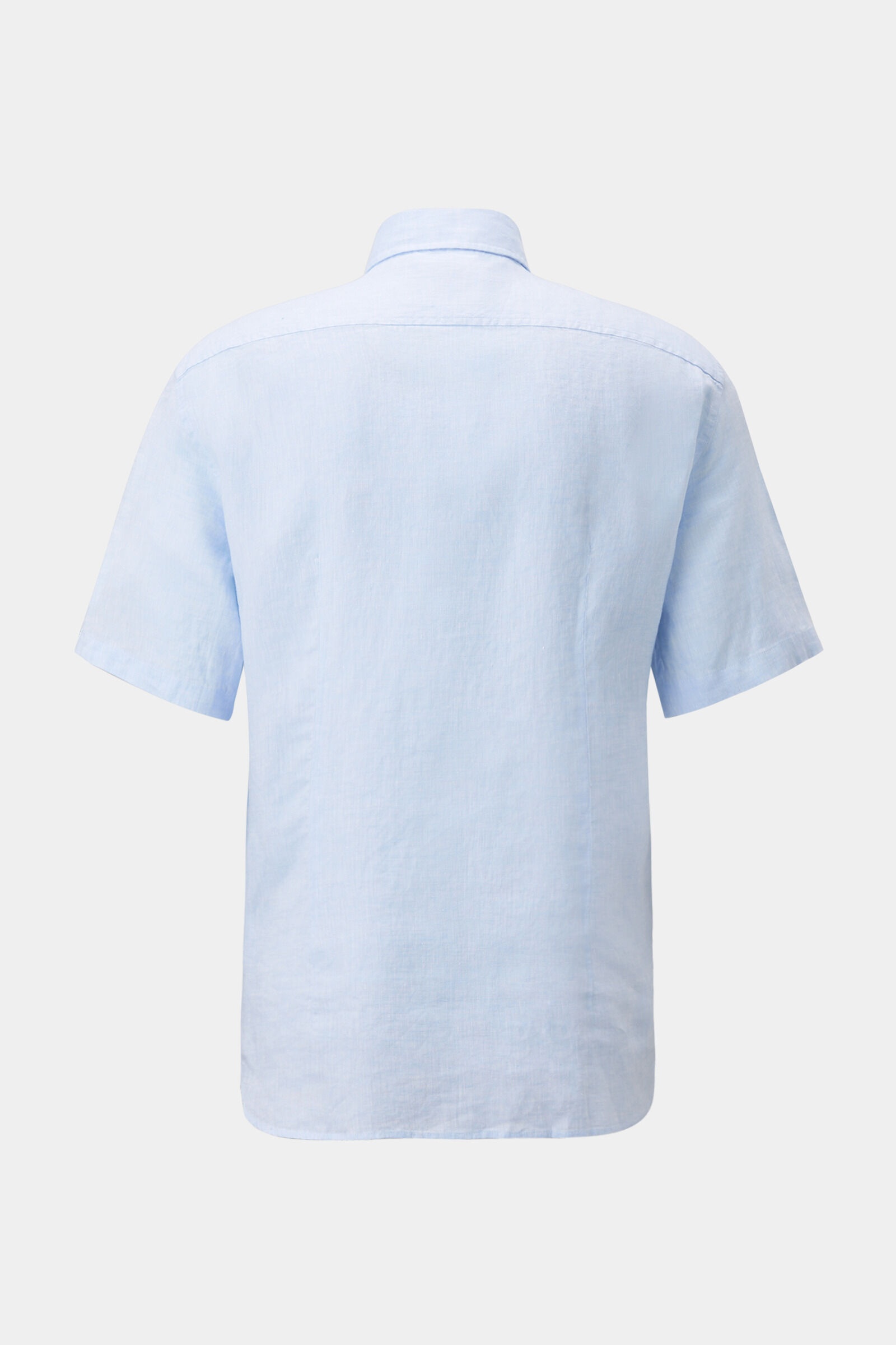 Linen short-sleeved shirt Lykos in Light blue - 5