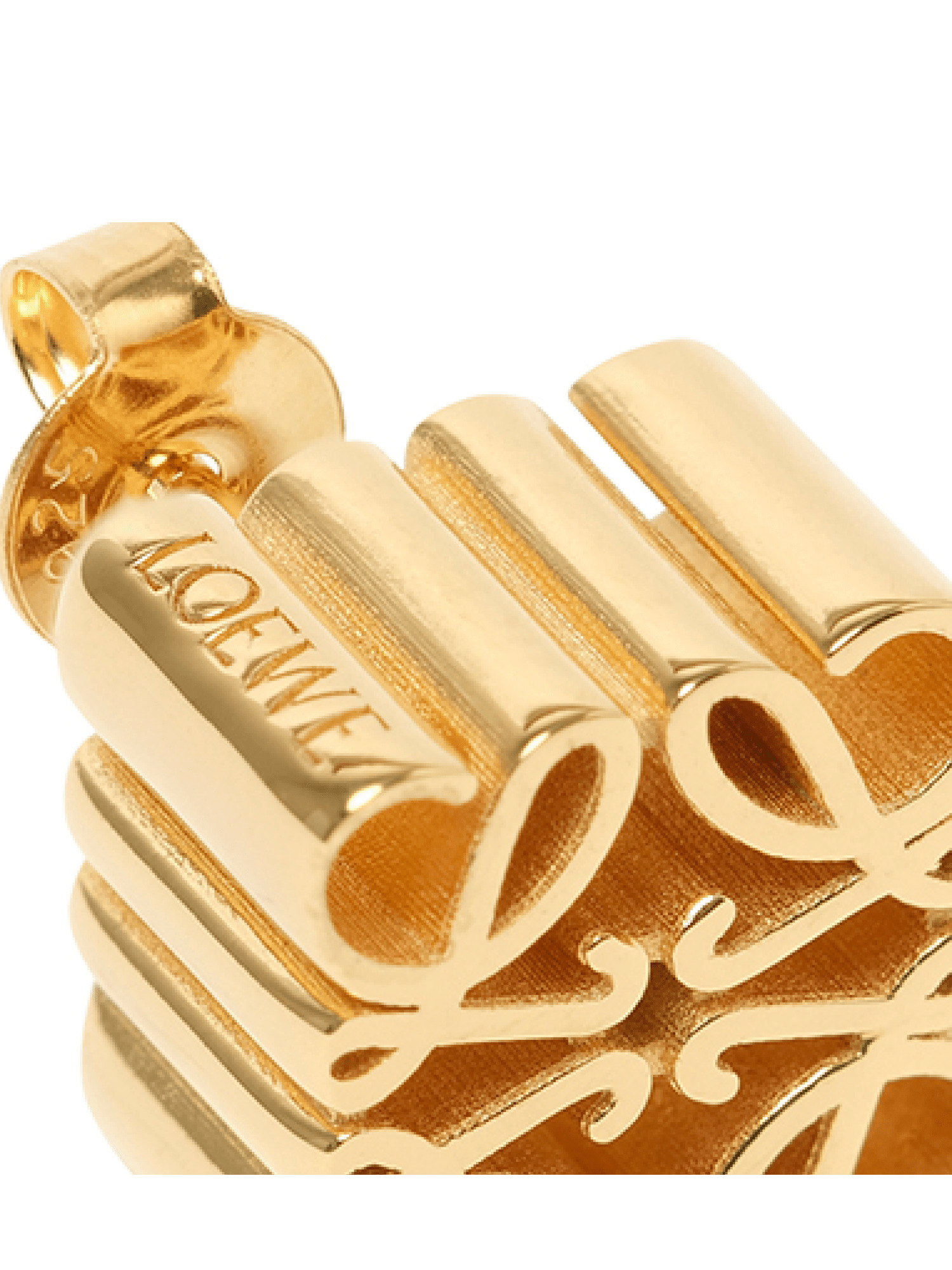 Anagram Stud Earrings in Gold - 3