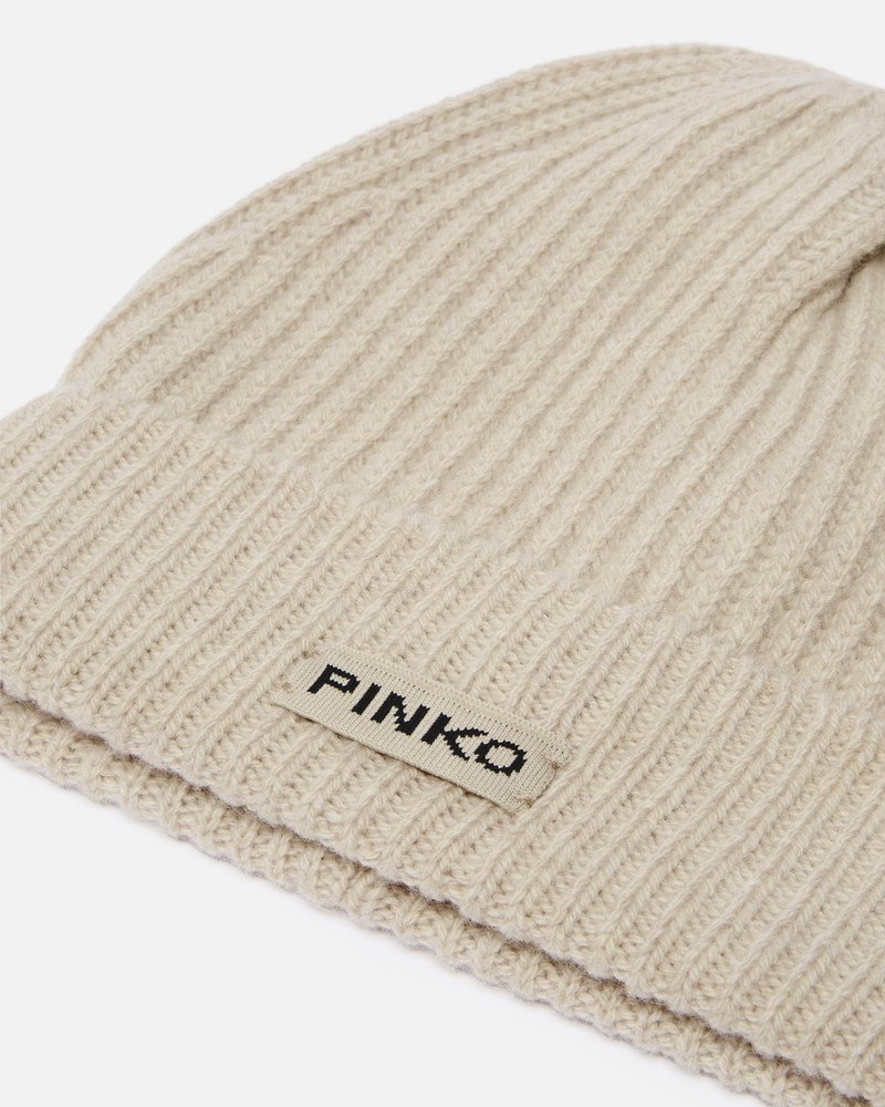 RIBBED WOOL HAT WITH LOGO 3