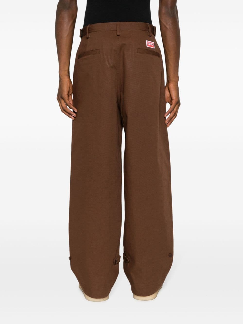 three-pocket straight-leg trousers - 4