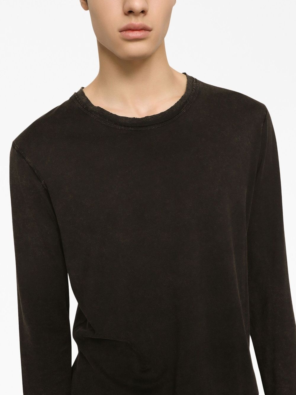 crew-neck cotton sweatshirt - 5