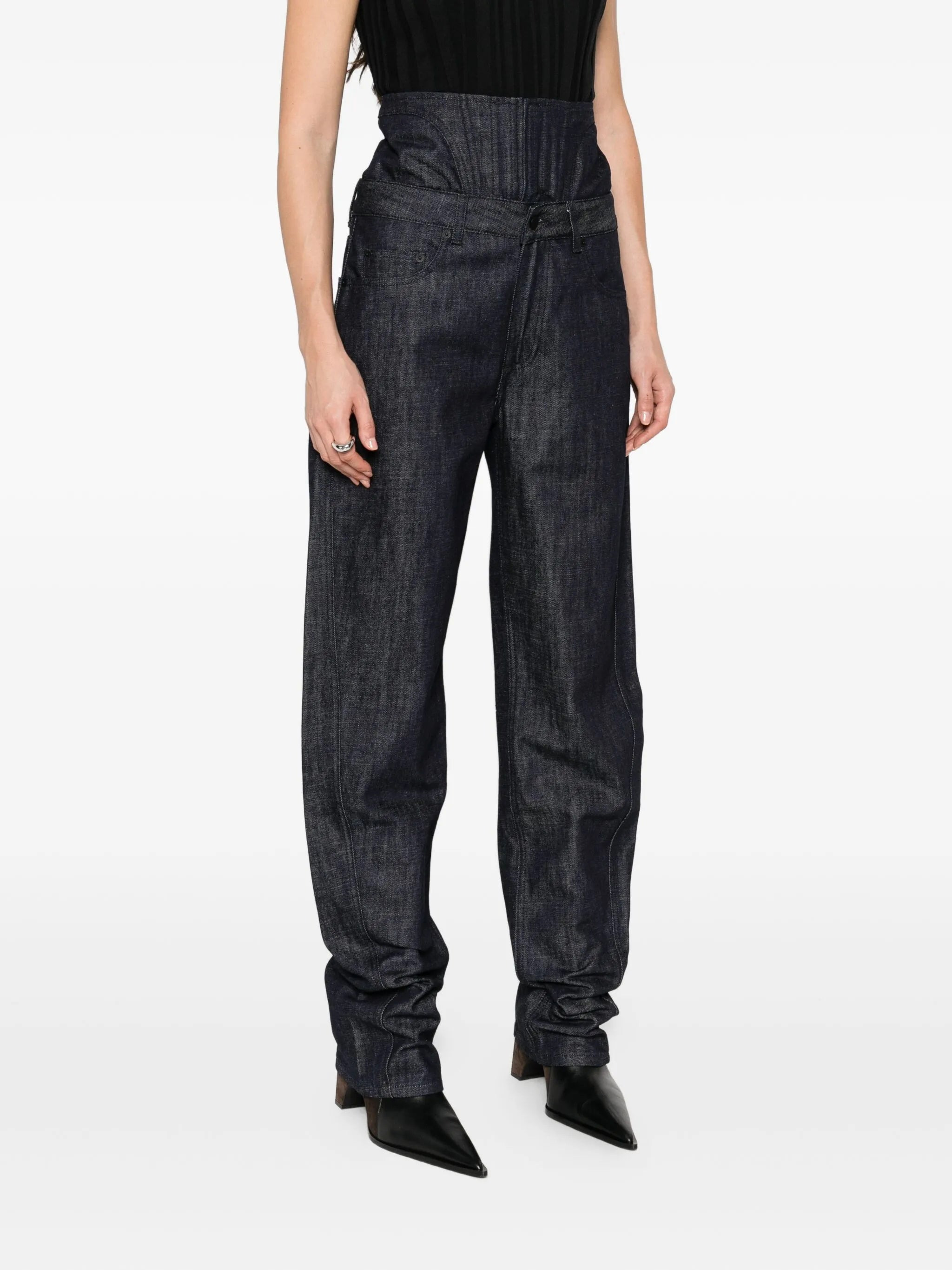 corset-waist jeans - 3