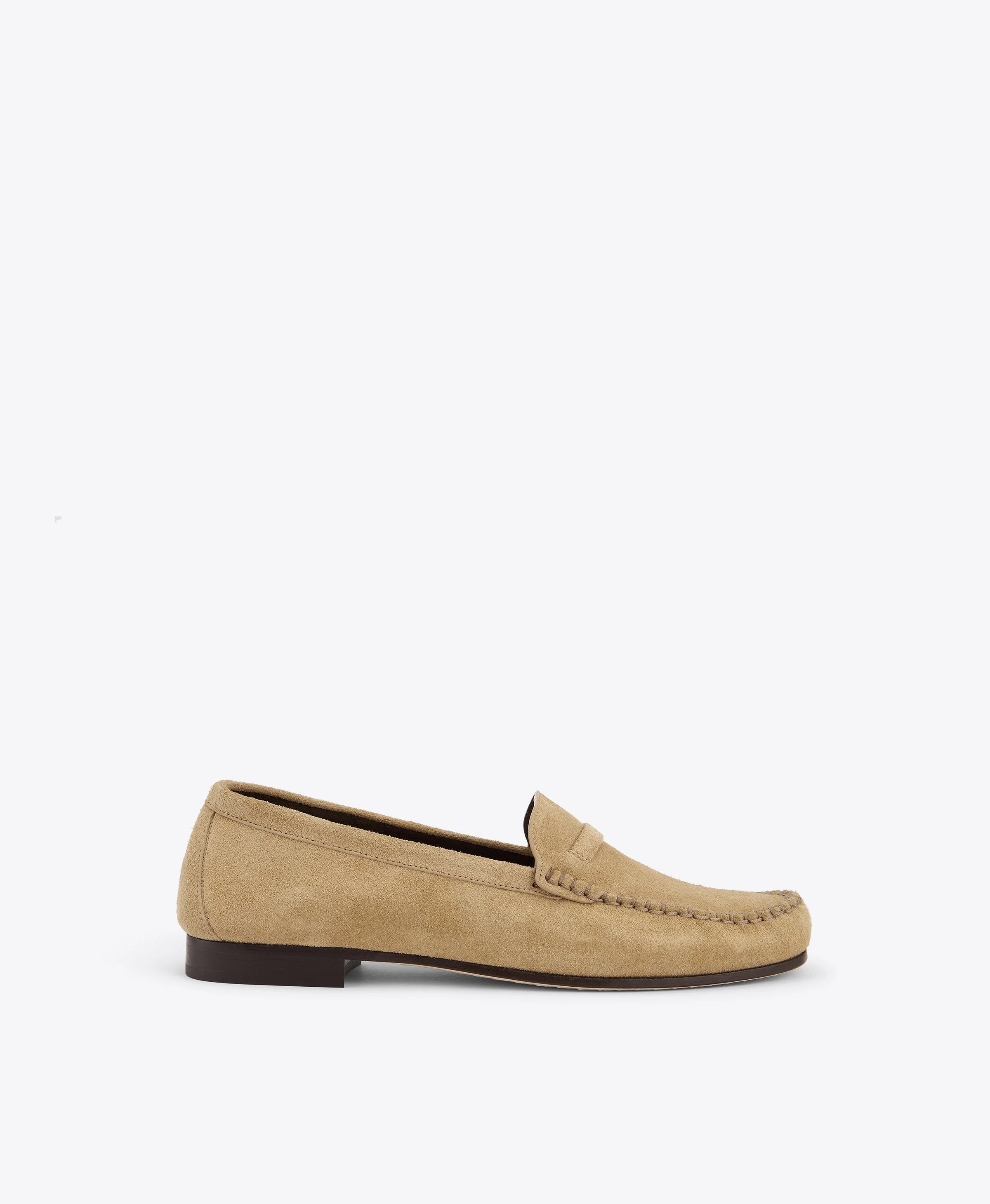 Knightsbridge Beige Suede Loafers - 1