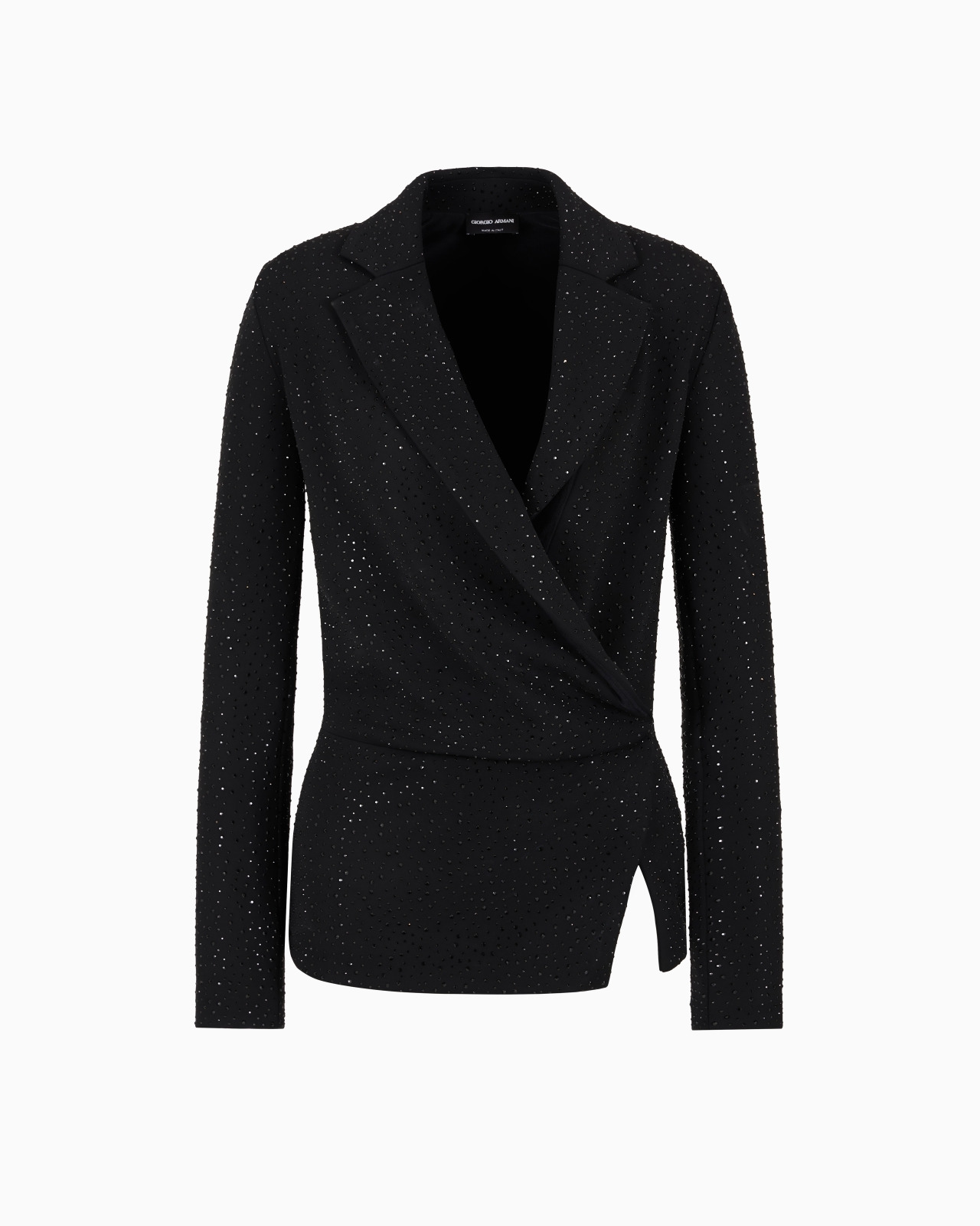 ASV viscose single-breasted jacket with all-over embroidery - 1