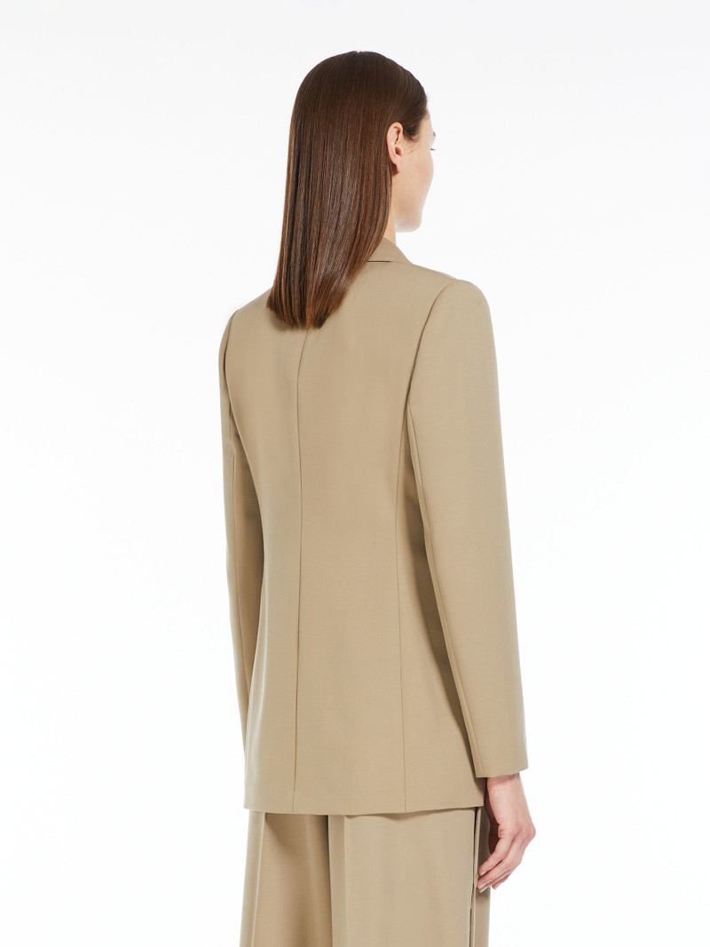 SANDALO Wool and mohair semi-fitted blazer 4