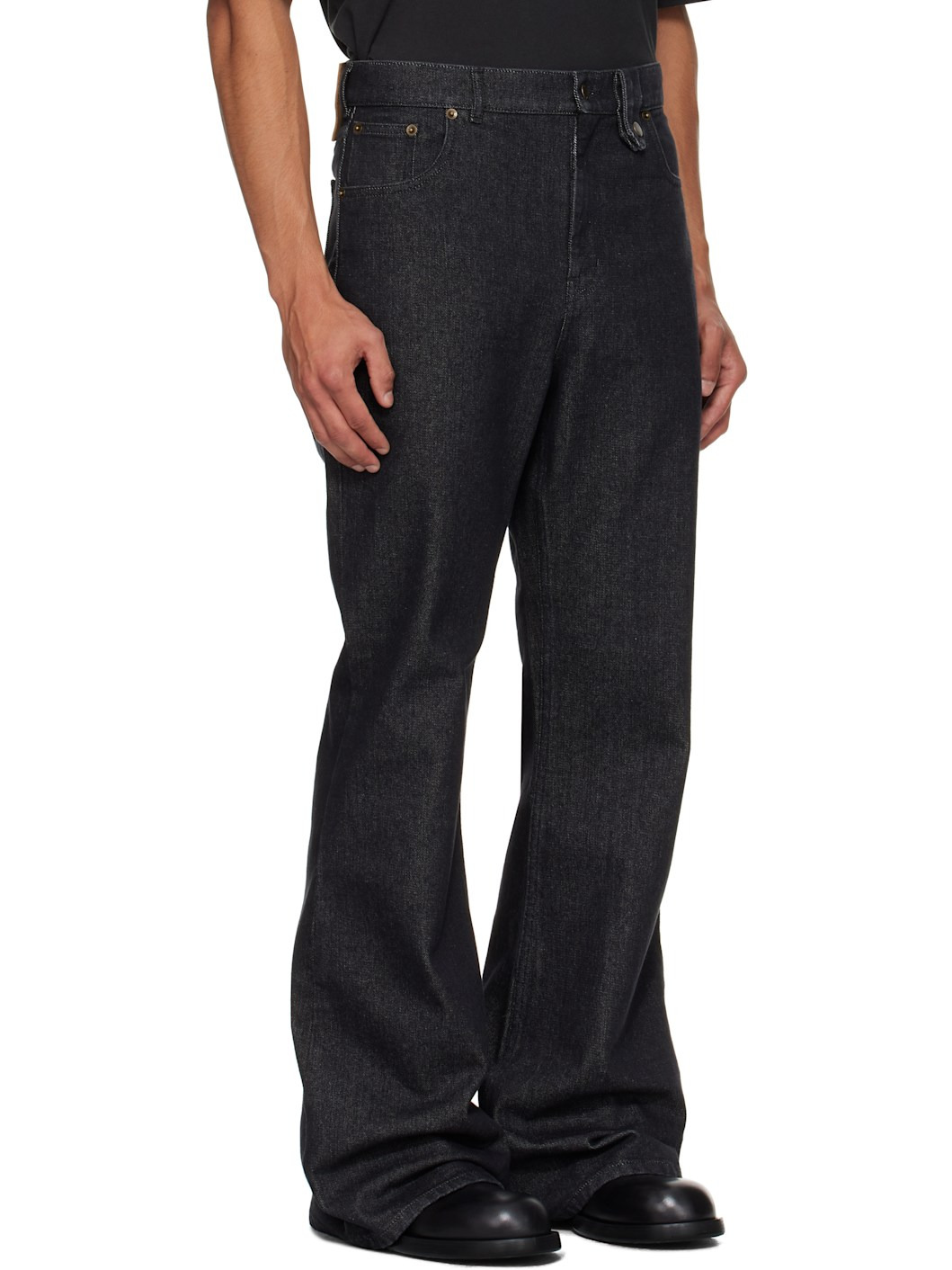 Black Samy Wide Leg Jeans - 2