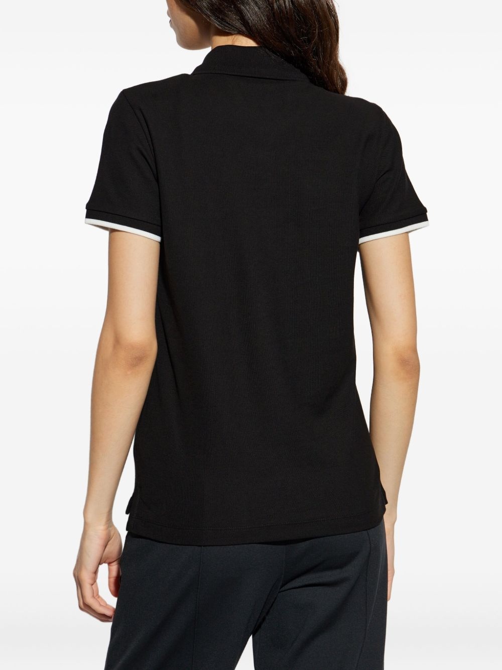 embroidered logo polo shirt - 4