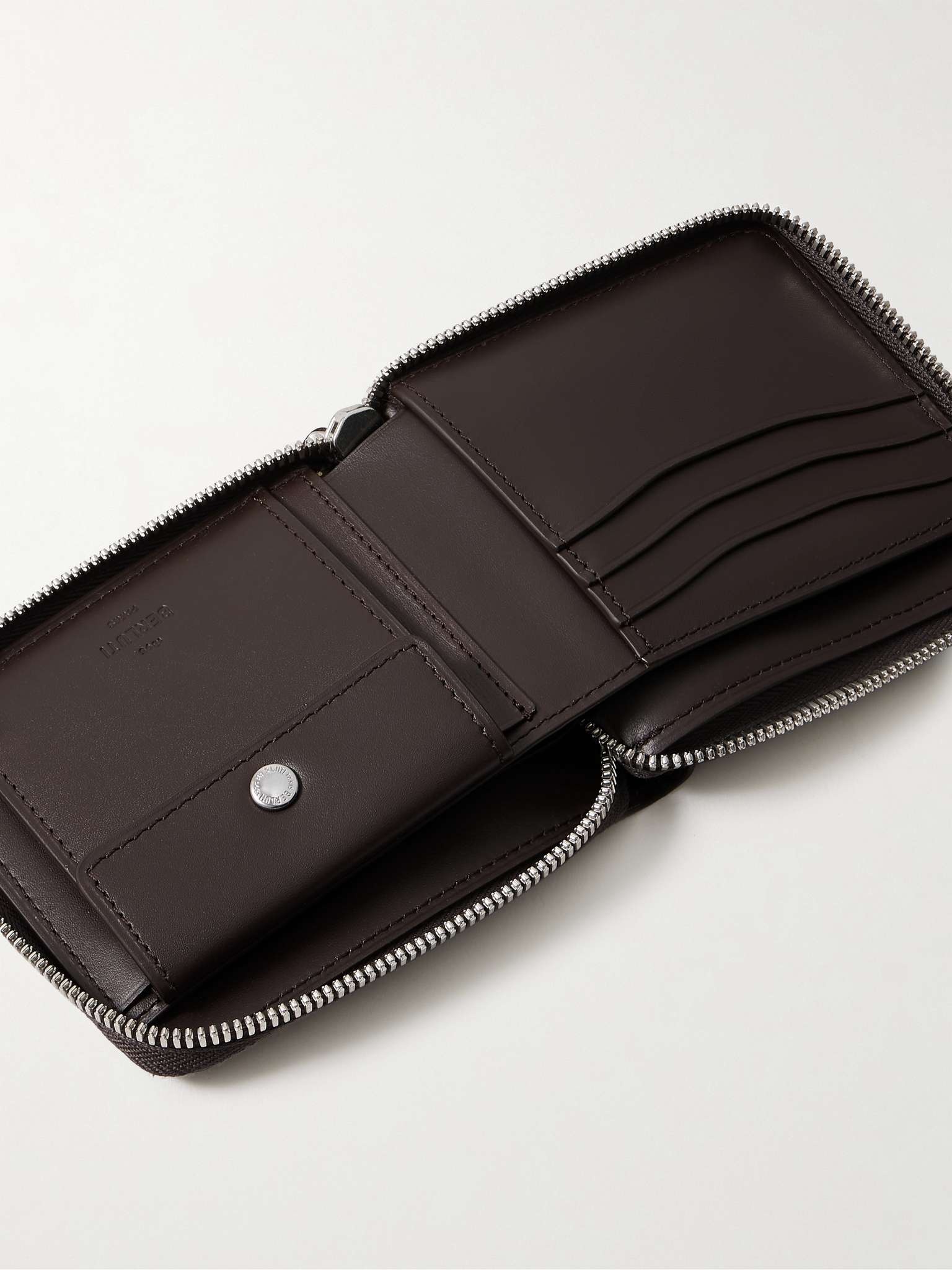 Itauba Scritto Venezia Leather Zip-Around Wallet - 2
