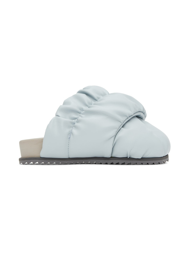 SSENSE Exclusive Blue Tent Mules 1