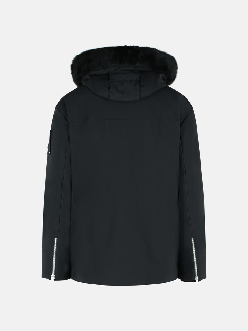 MOOSE KNUCKLES 'VOLTAIRE 3Q' BLACK NYLON BLEND DOWN JACKET outlook