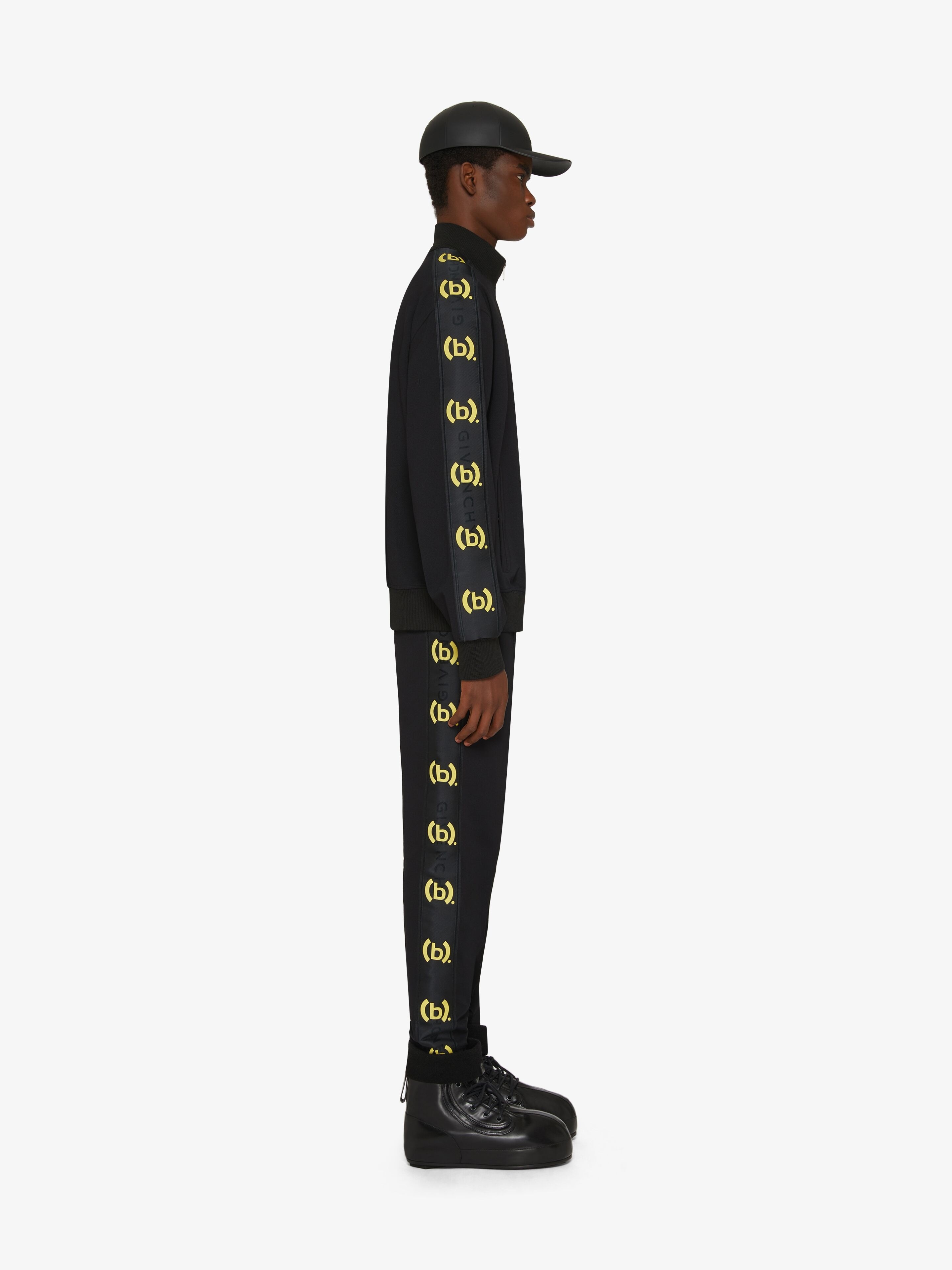SLIM-FIT JOGGER PANTS IN JERSEY WITH (B). PRINTED GIVENCHY BANDS - 3