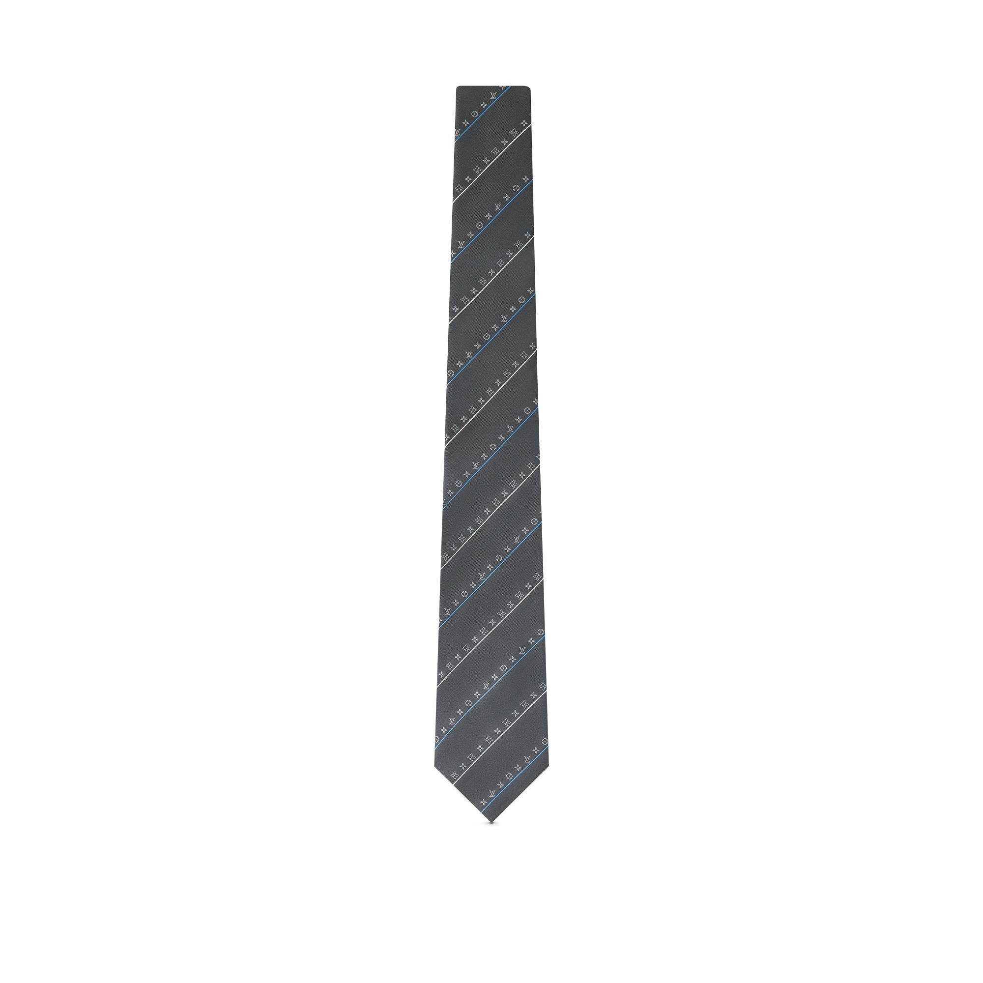 Monogram Thin Stripes Tie - 1