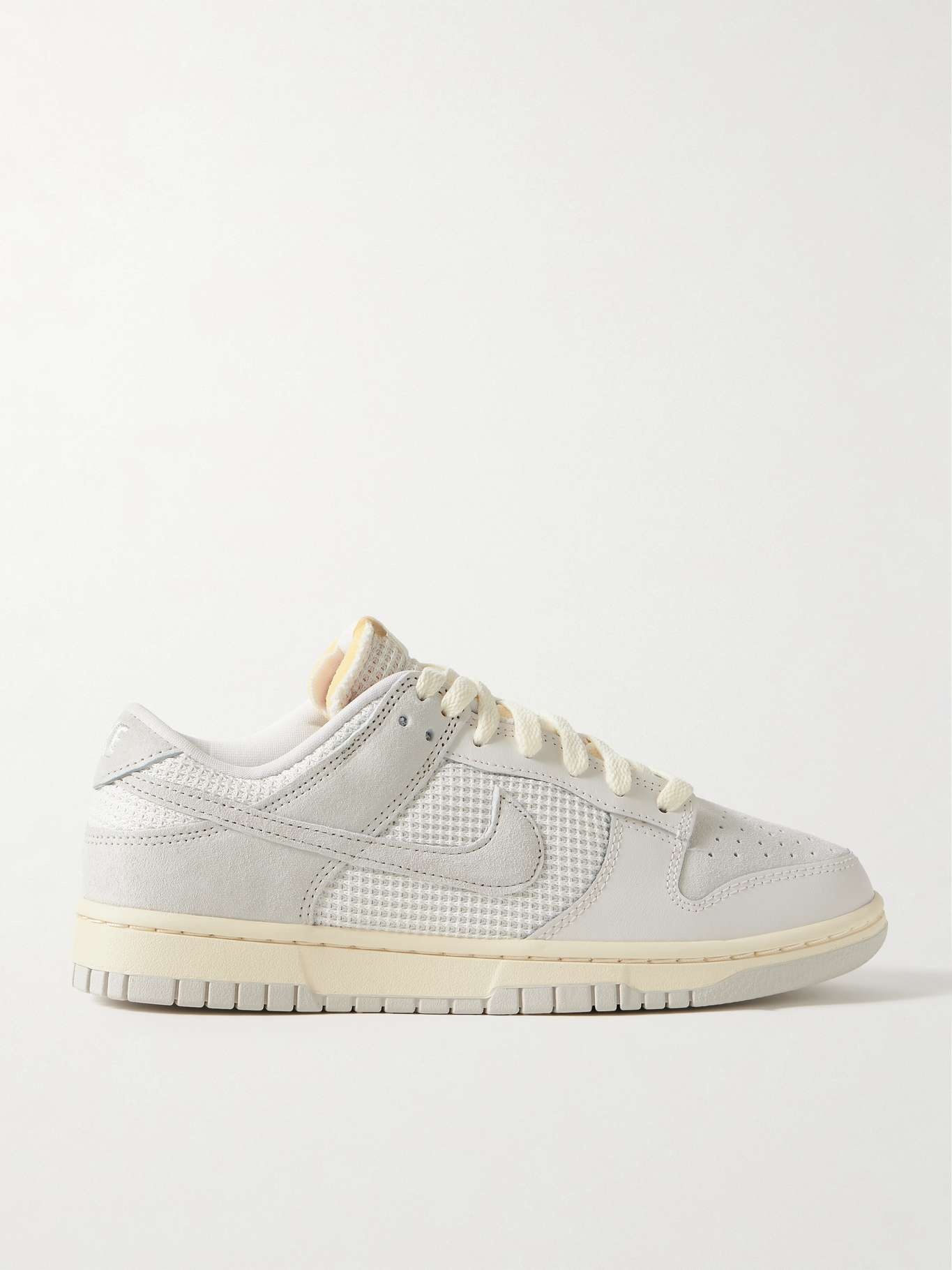 Dunk Low waffle-knit, suede and leather sneakers - 1