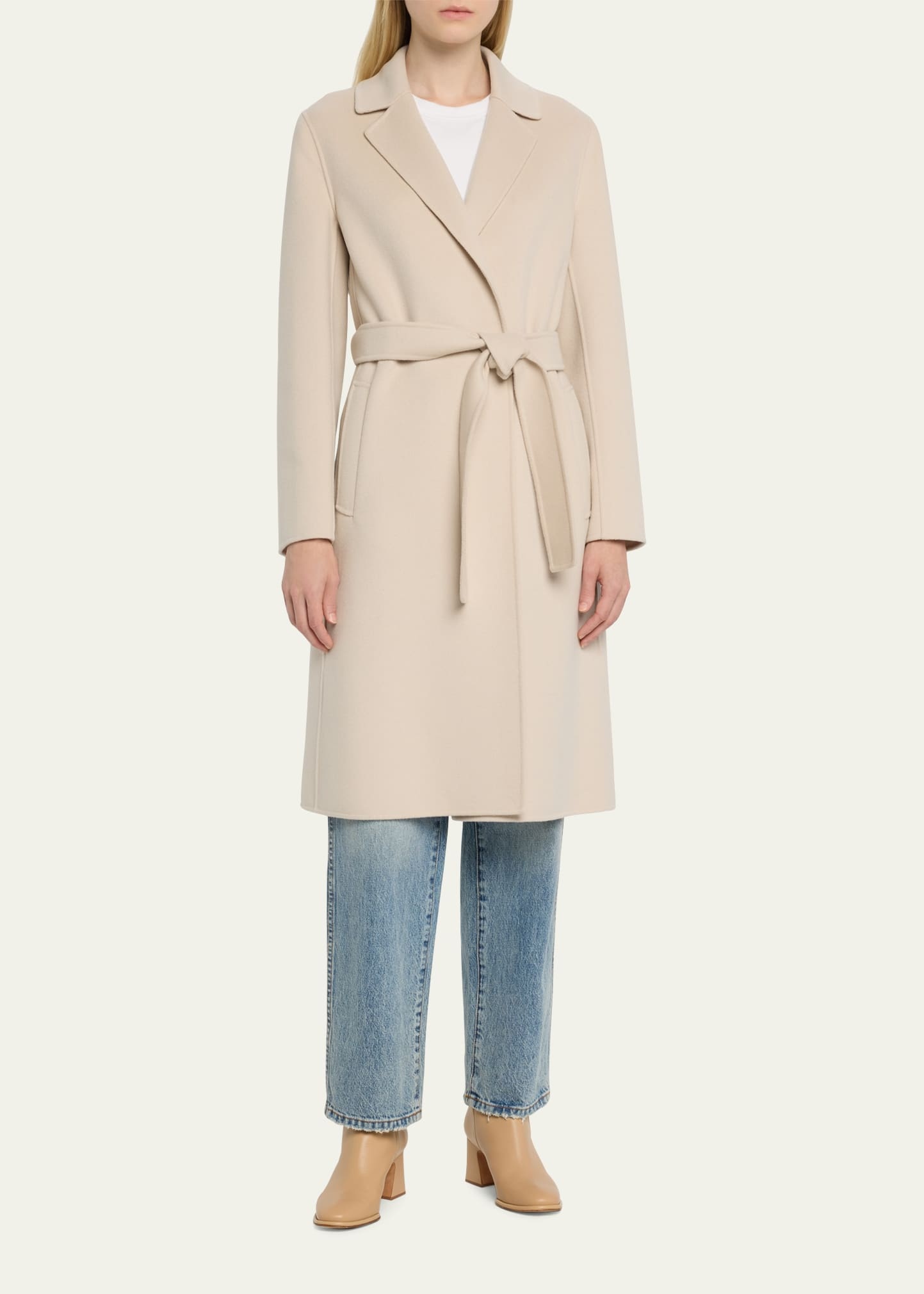 Pauline Double-Face Wool Wrap Coat - 2