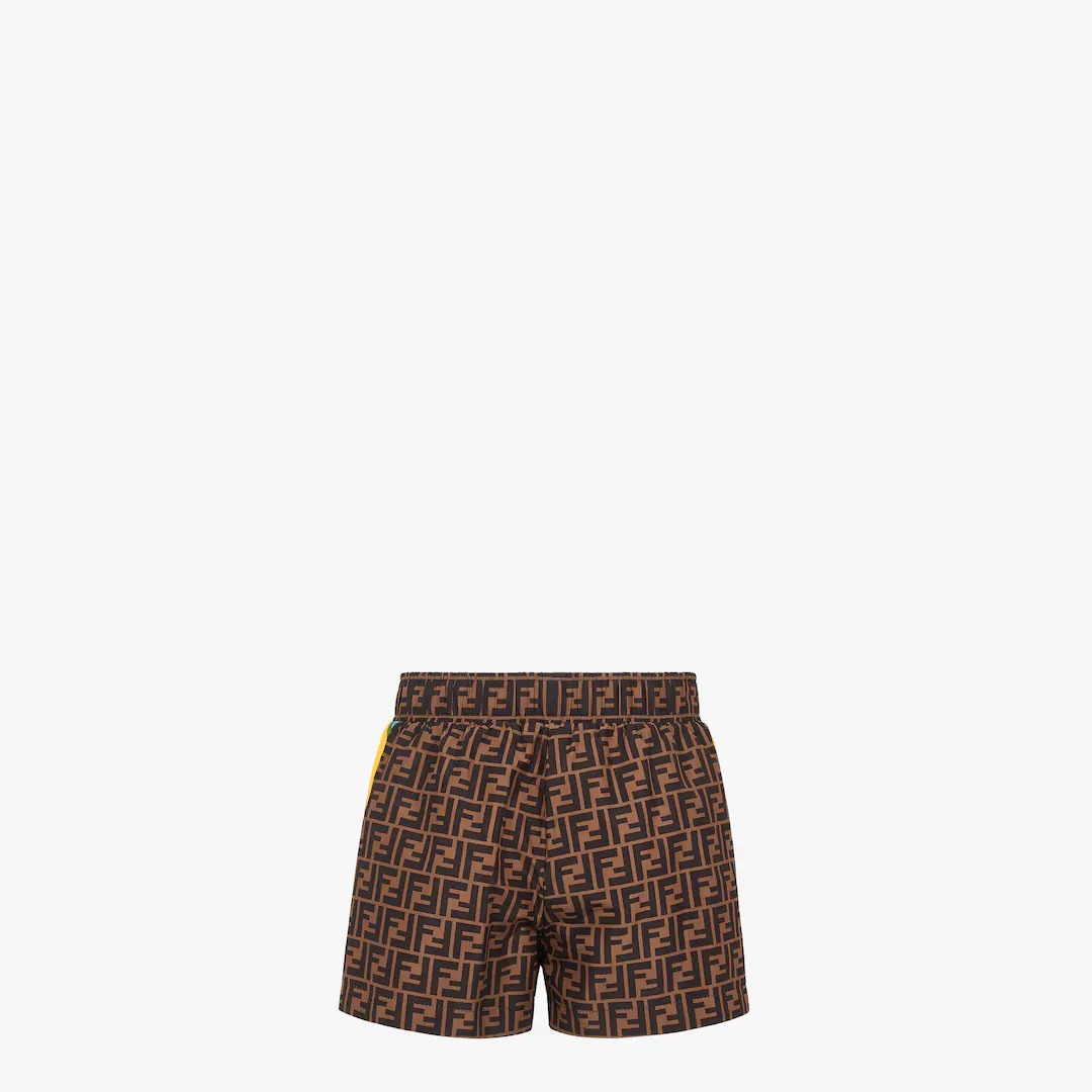Brown nylon shorts - 2