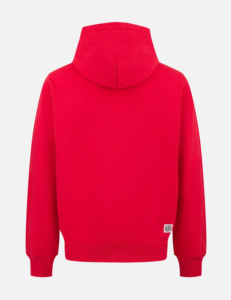 EVISU Slogan Print with Godhead Patch Embroidery Relax Fit Hoodie outlook