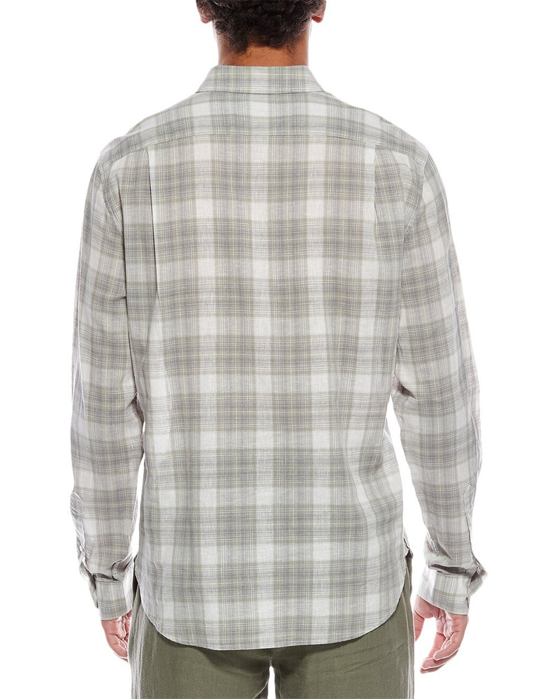 Vince Vince Salton Plaid Classic Fit Linen-Blend Shirt outlook