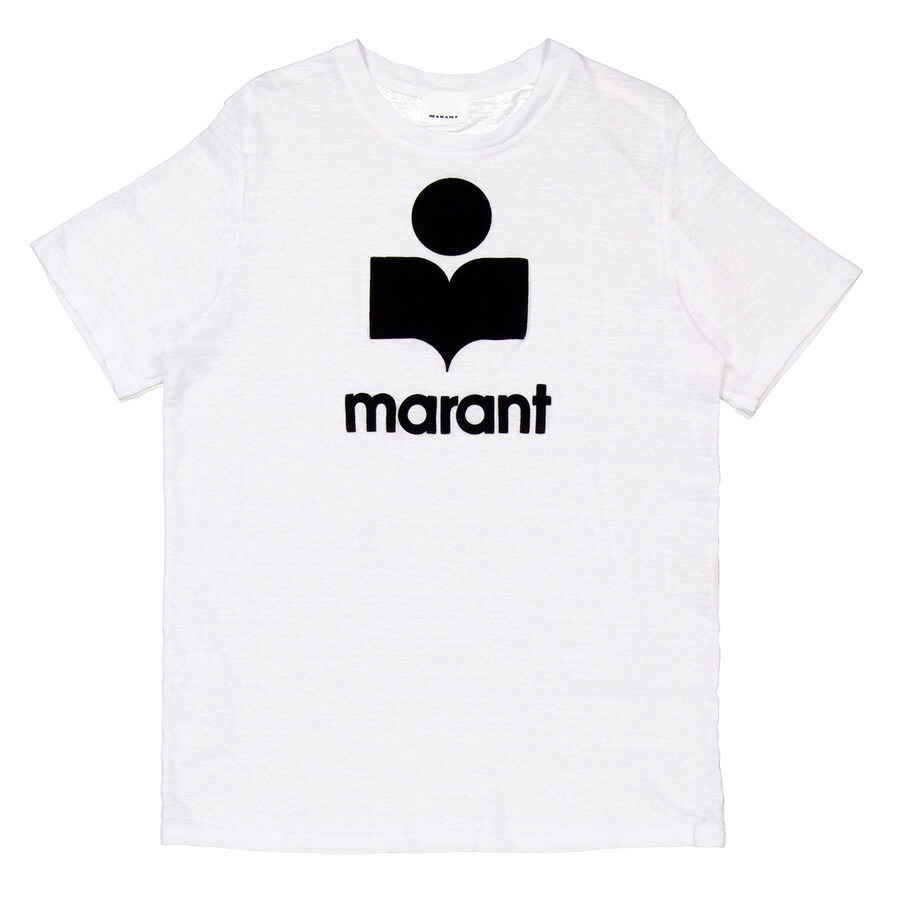 Isabel Marant Karman White Linen T-Shirt - 5