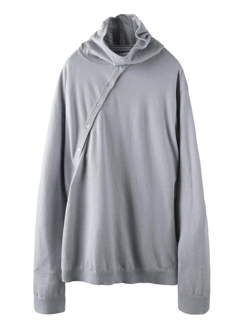 8.0 KNIT HOODIE CENTER (LIGHT GREY) 1