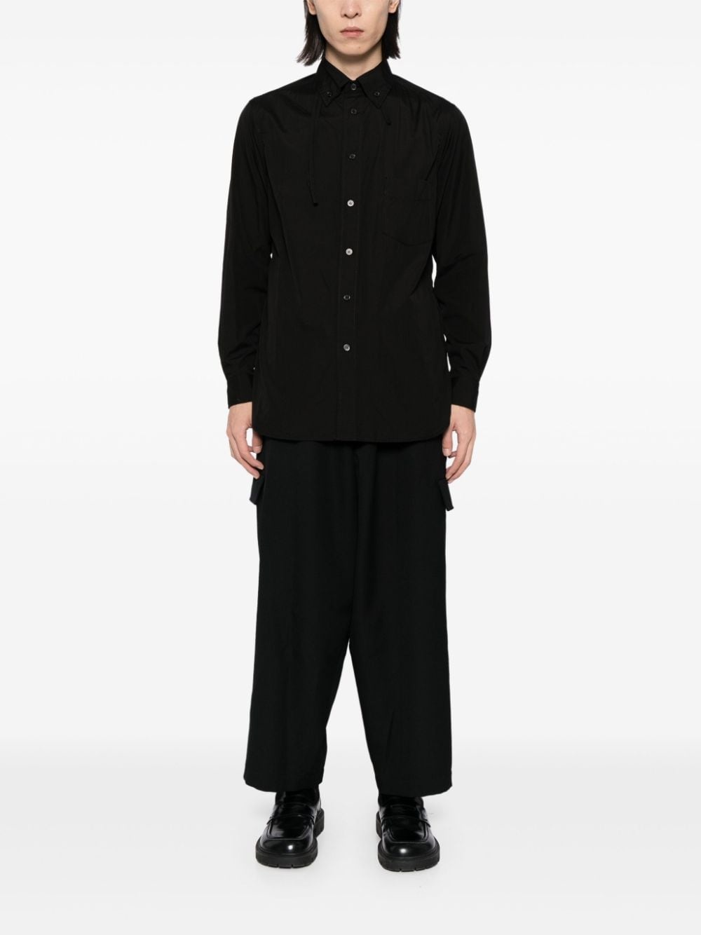 wool wide-leg trousers - 2