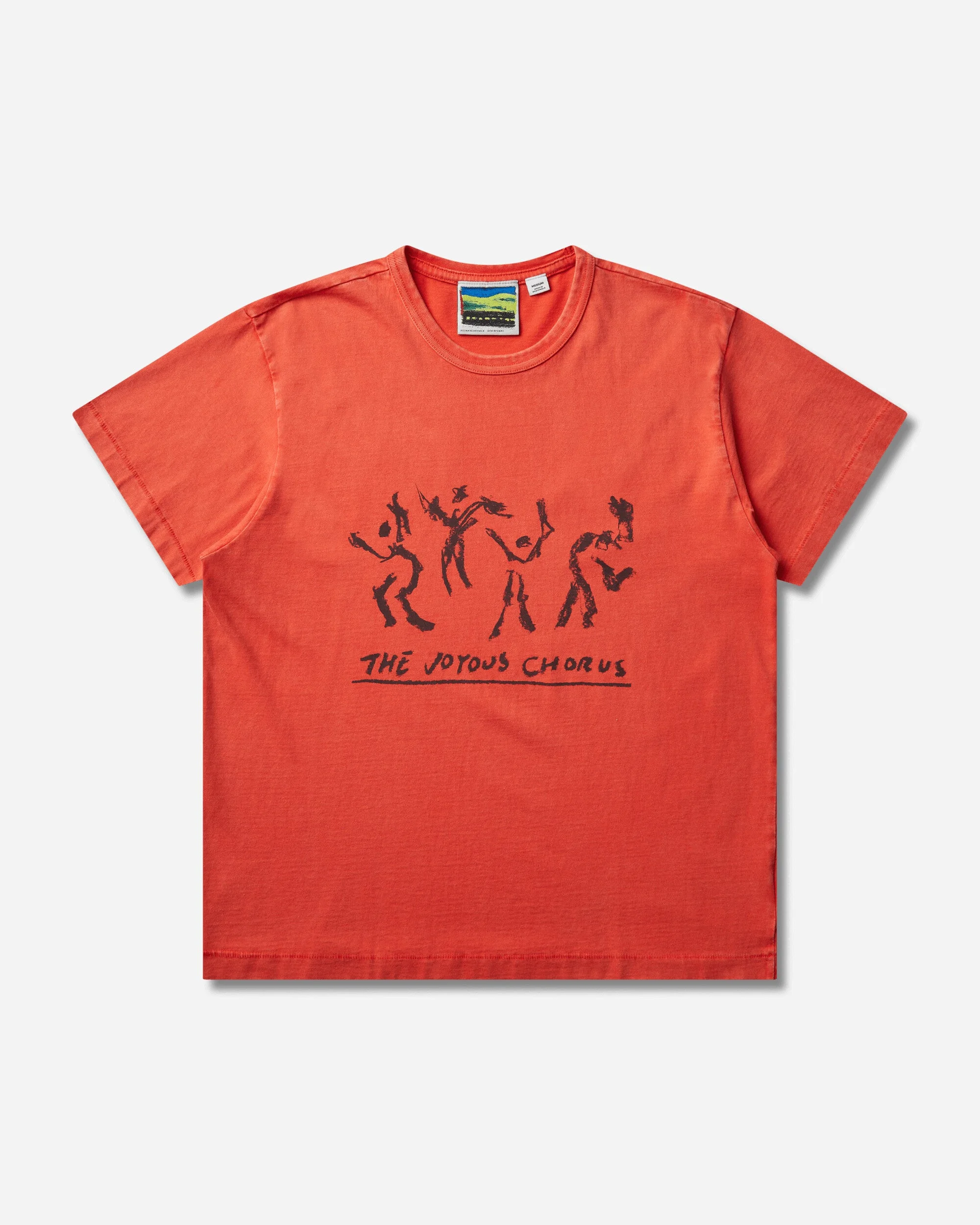 Men's Julian Klincewicz Washed T-Shirt Mandarin Red - 1