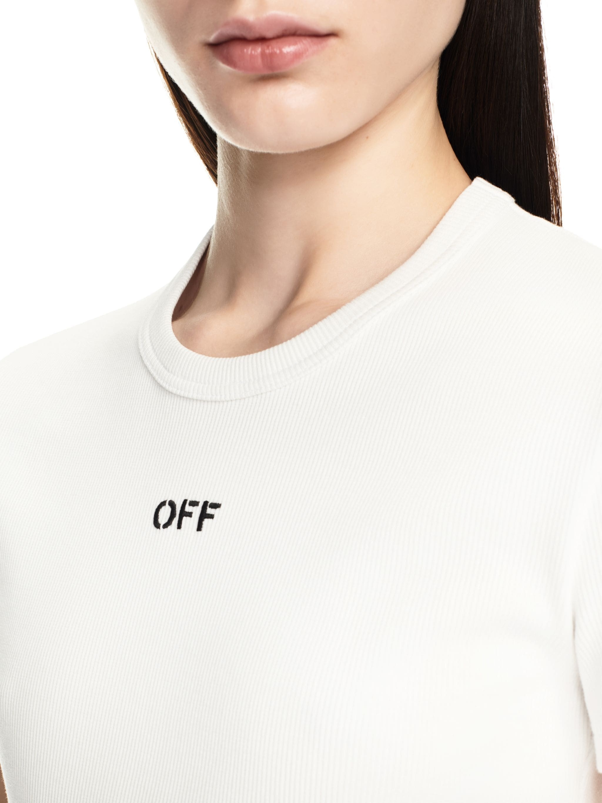 【関税&送料込】Off White Off Stamp Rib Basic Tee Washed Gre Off-White Off Stamp Rib Basic Tee | REVERSIBLE