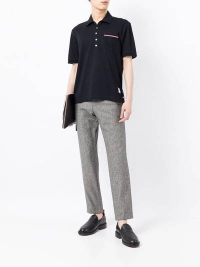 Thom Browne RWB stripe polo shirt outlook