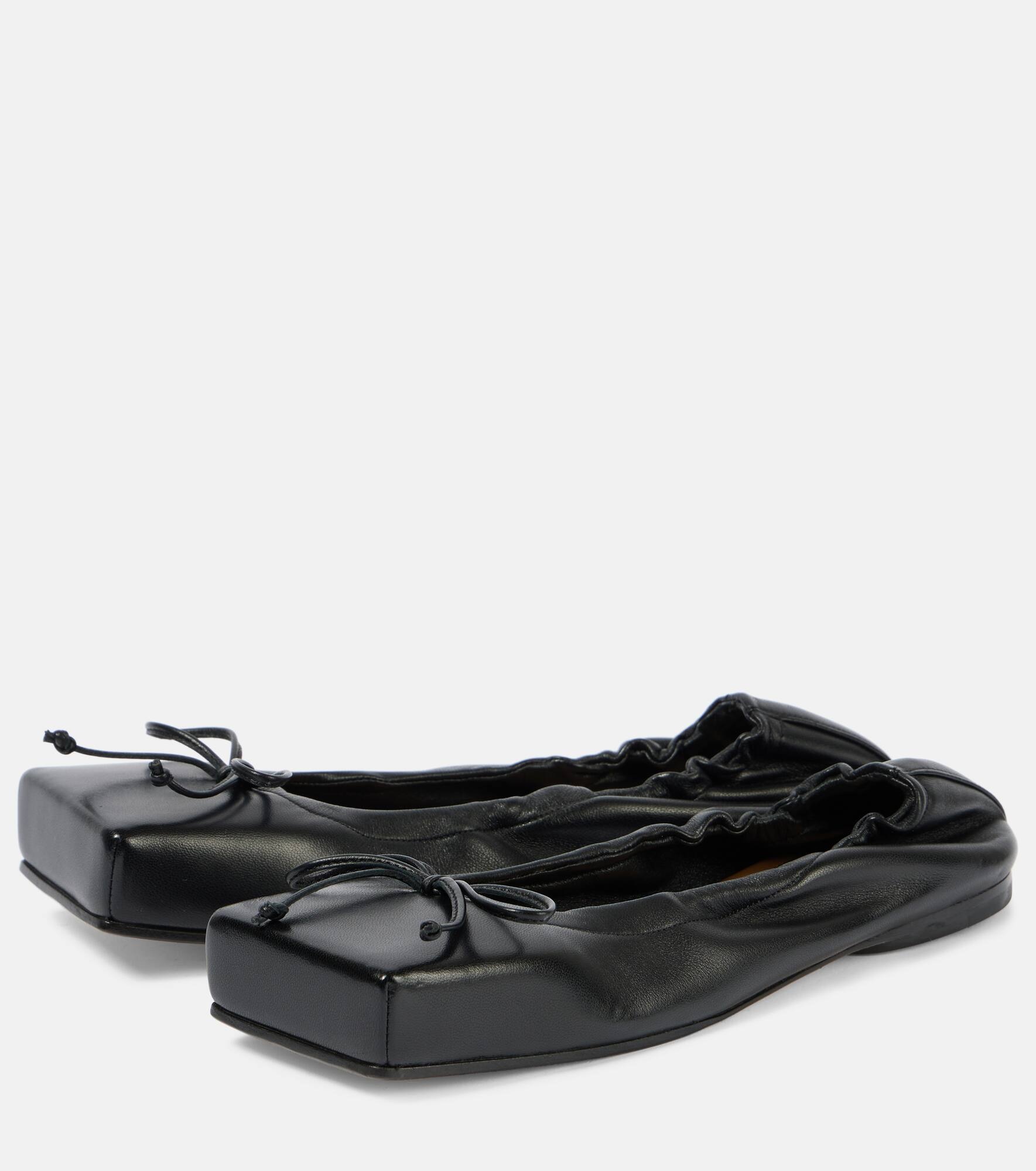 Ballet leather ballet flats - 4