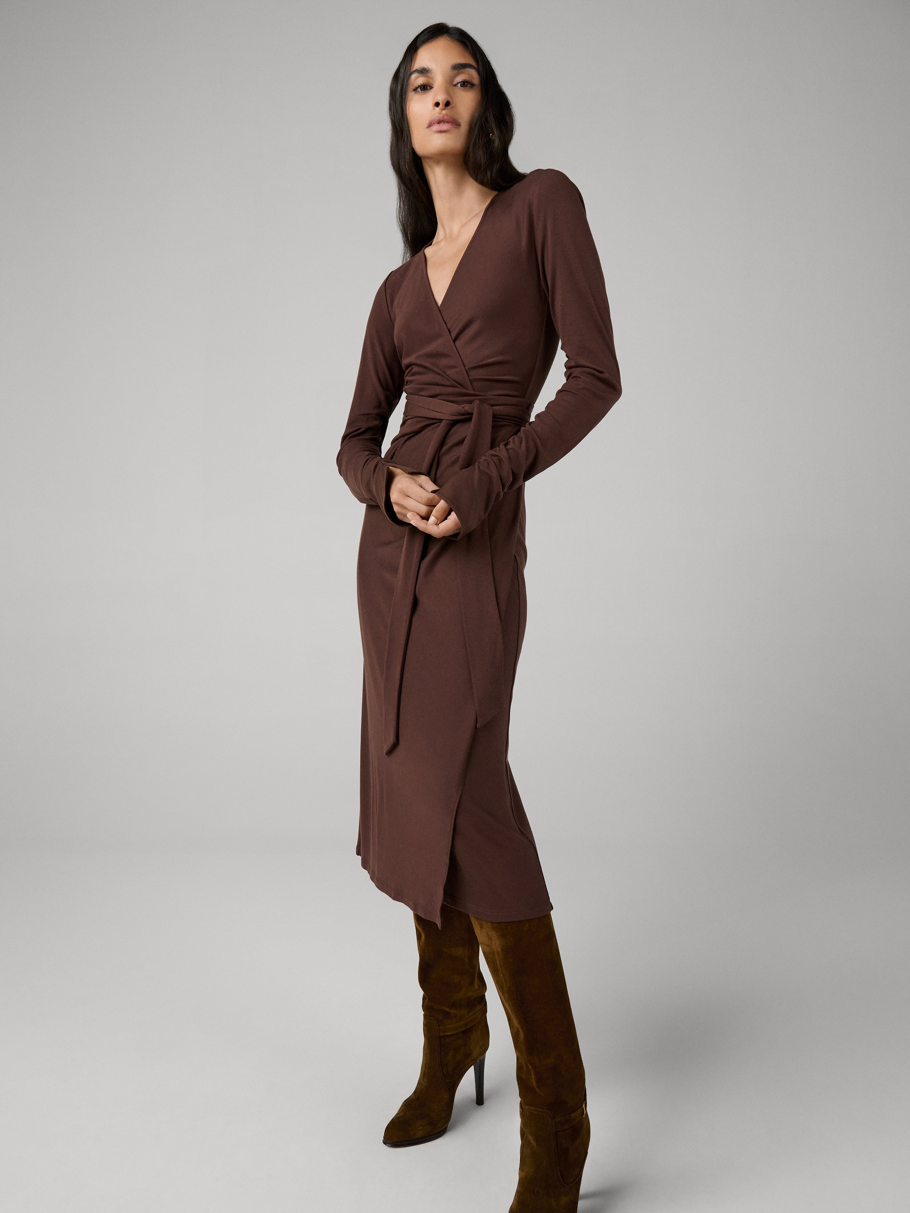 Daniella Knit Wrap Dress - 4