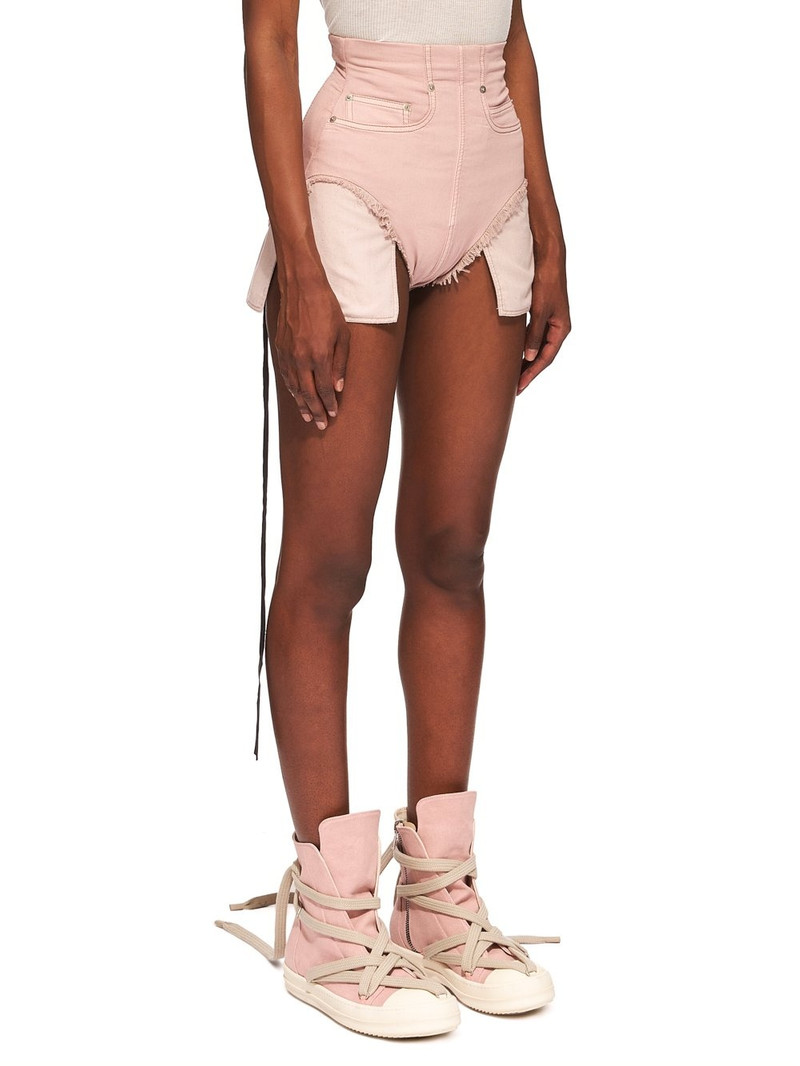 exposed-pockets mini shorts 2