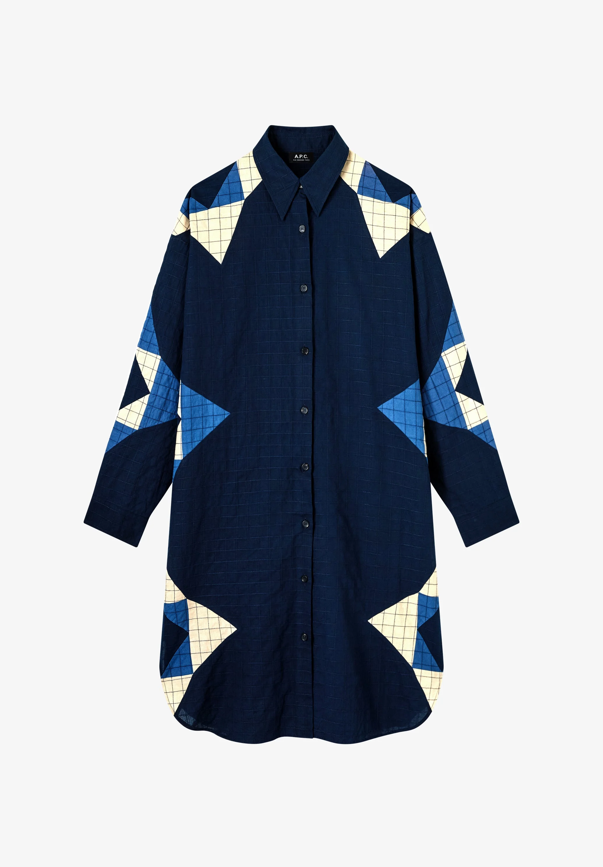 PATCHWORK SHIRT-DRESS - 1