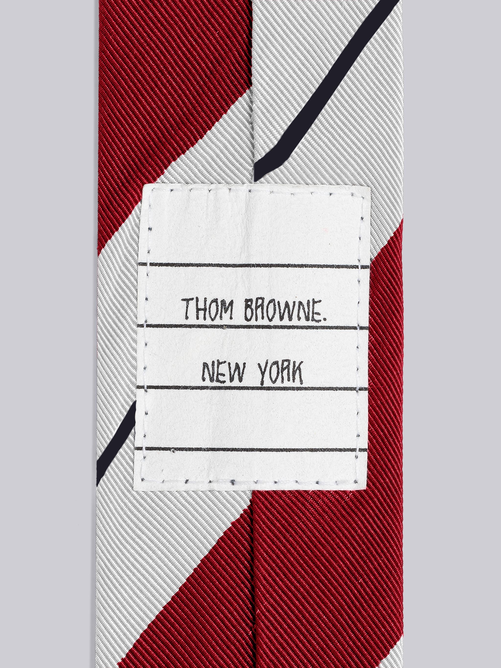 Silk Cotton Stripe Jacquard Classic Tie - 2