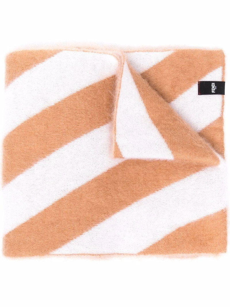 striped mohair-blend scarf 1