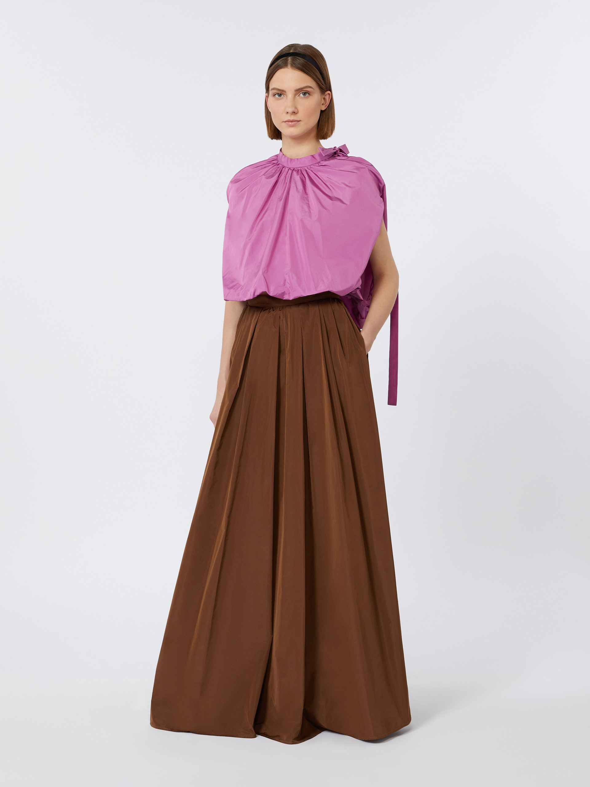 GARONNA Long taffeta skirt - 2