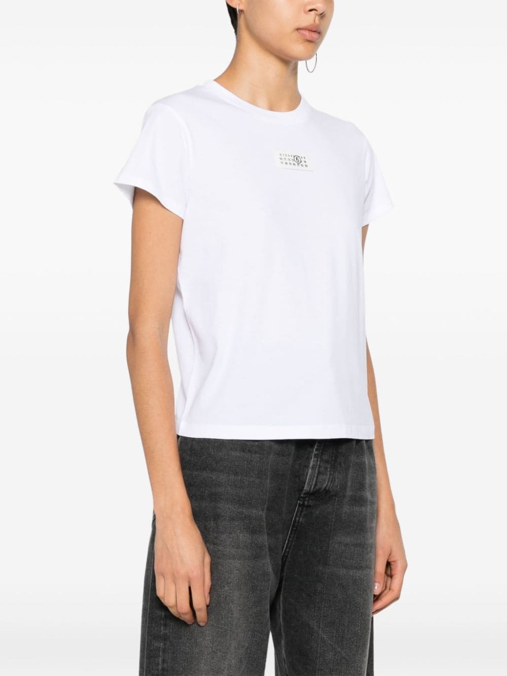 numbers-motif cotton T-shirt - 3