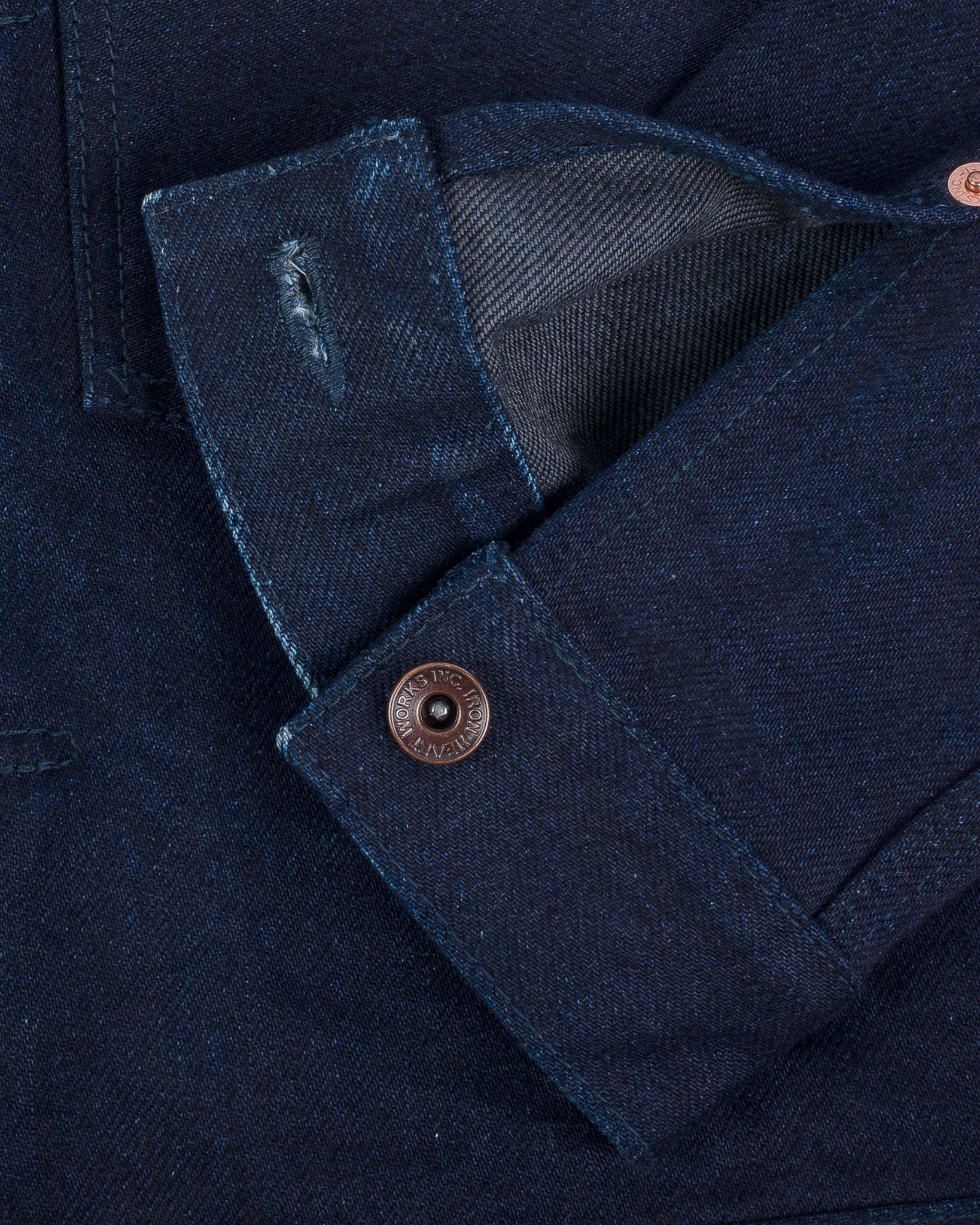 IHJ-140-IG 19oz Selvedge Denim Type I Jacket - Indigo/Grey - 12