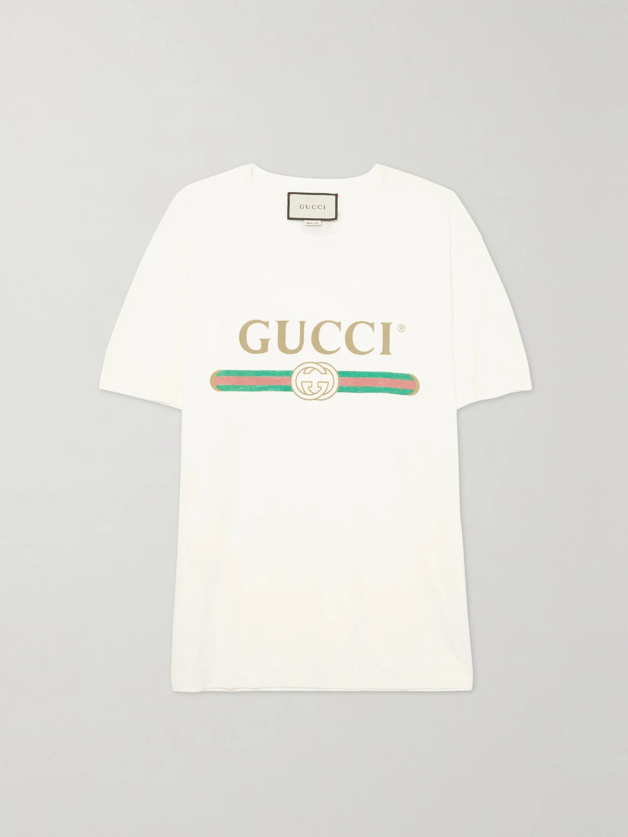 Oversized Appliquéd Printed Cotton-jersey T-shirt - 1