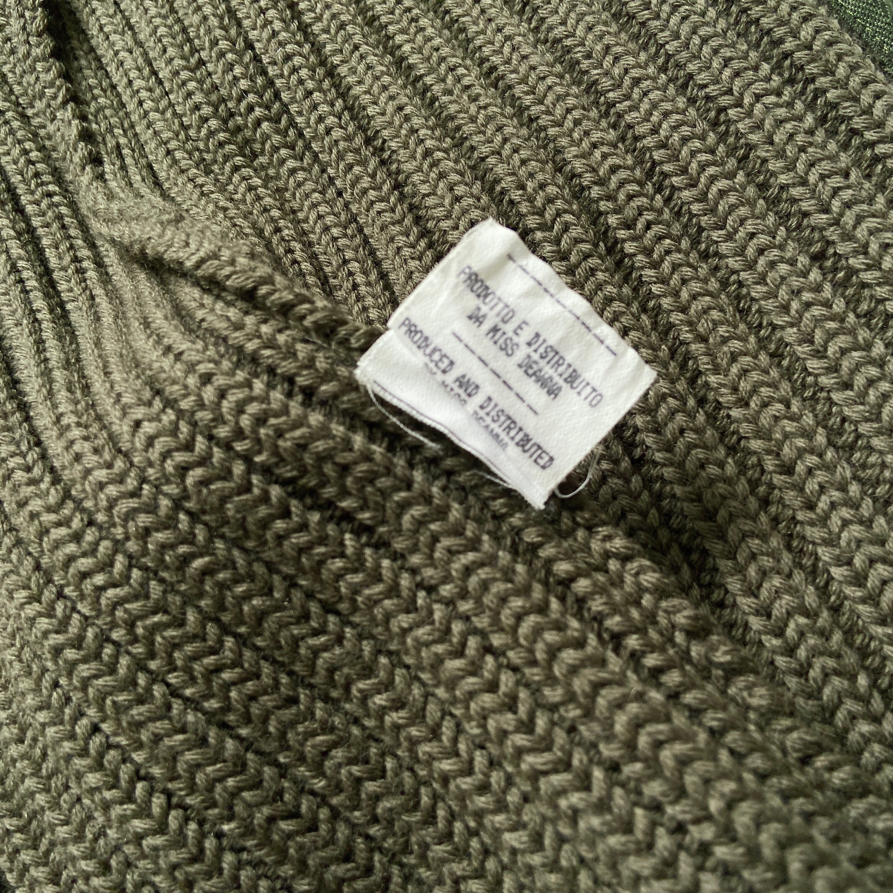 Maison Martin Margiela Fall 1998 'Flat' Collection Green Envelope Knit Jacket - 16