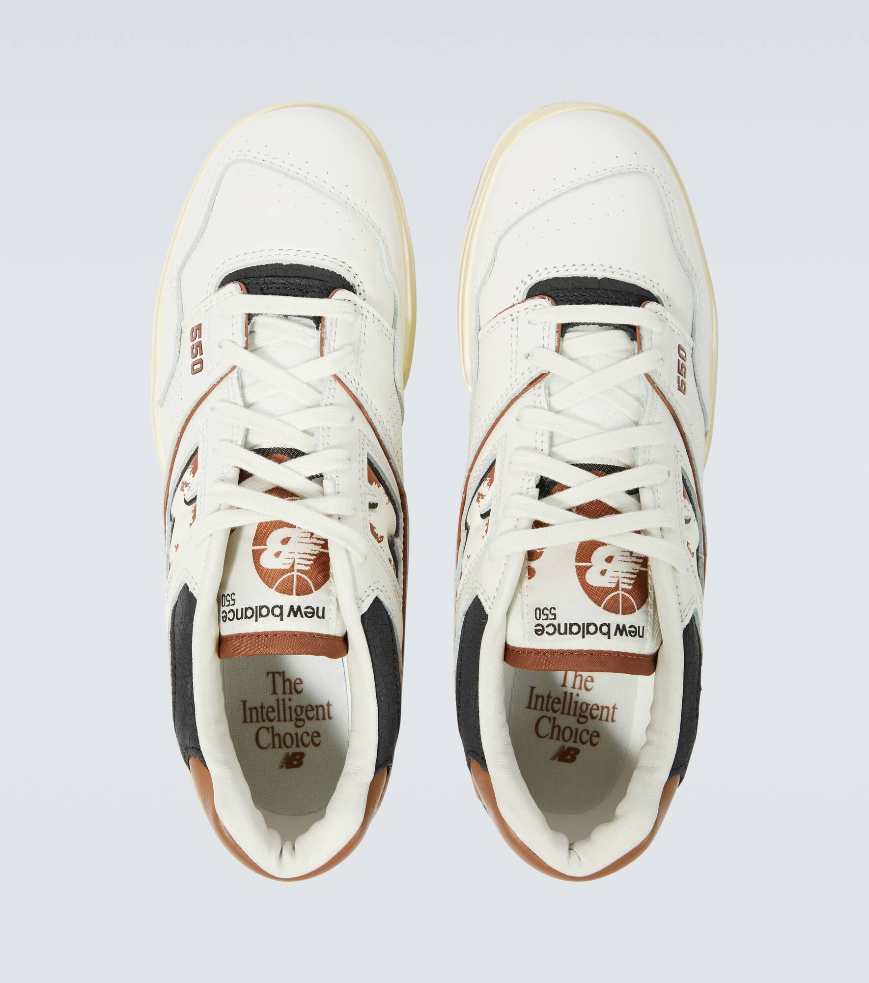 550 leather sneakers - 4