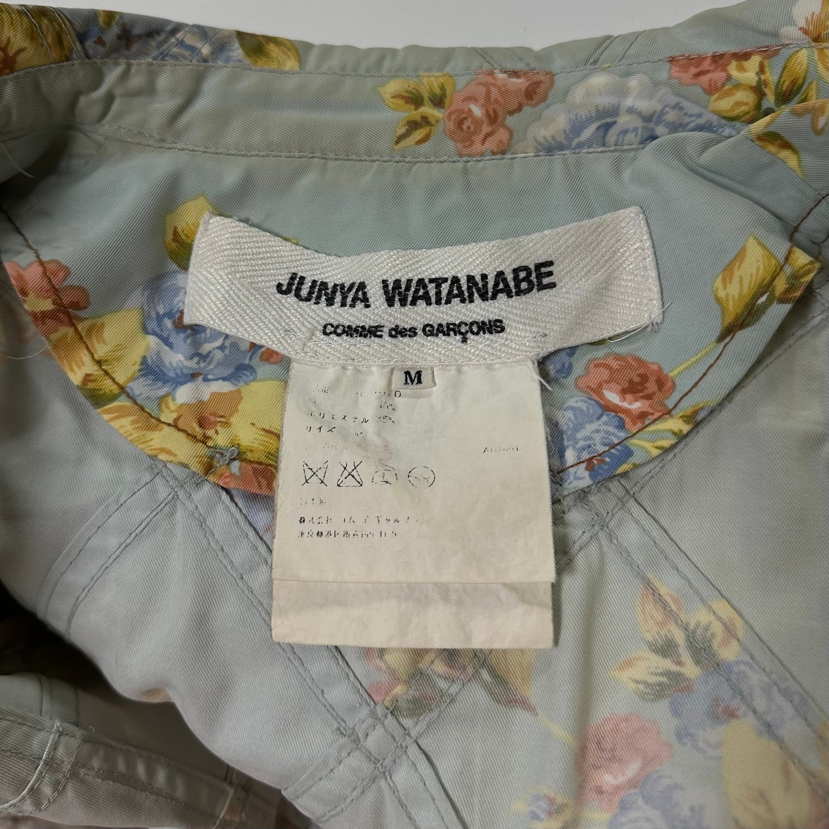 JUNYA WATANABE Spring Summer 2002 Patchwork Floral Print Tailored Jacket - 4