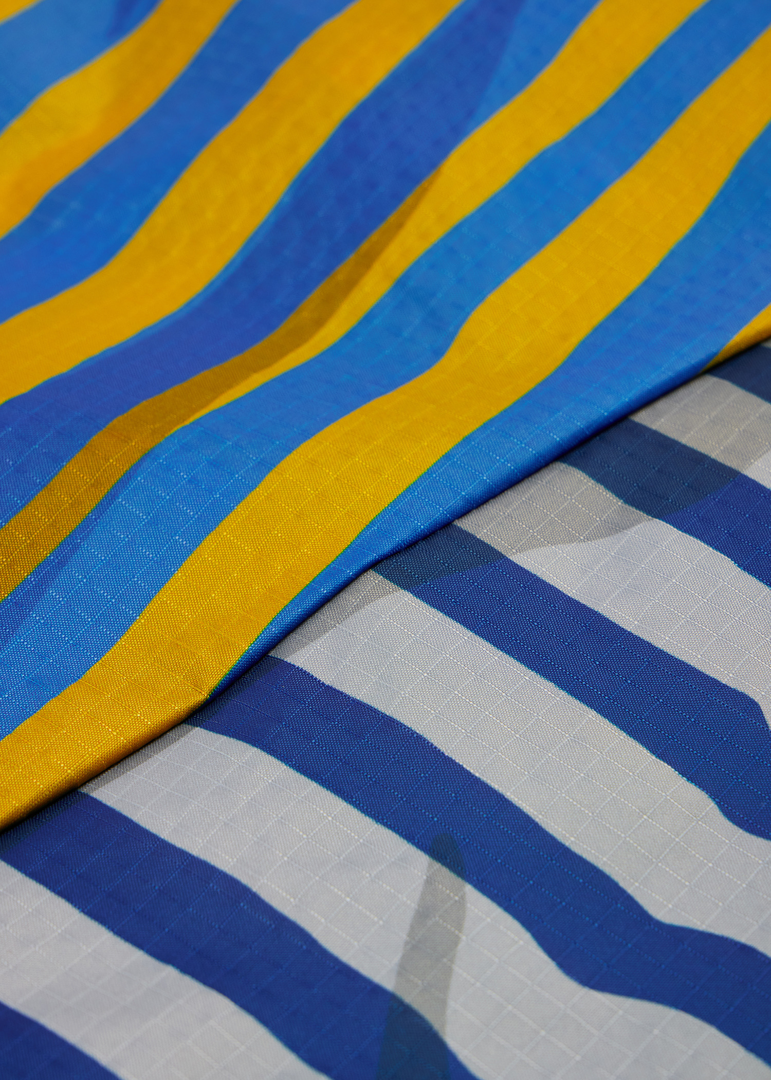 Susan Bijl x Paul Smith - Blue Mixed-Stripe 'The New Shopping Bag' Large - 3