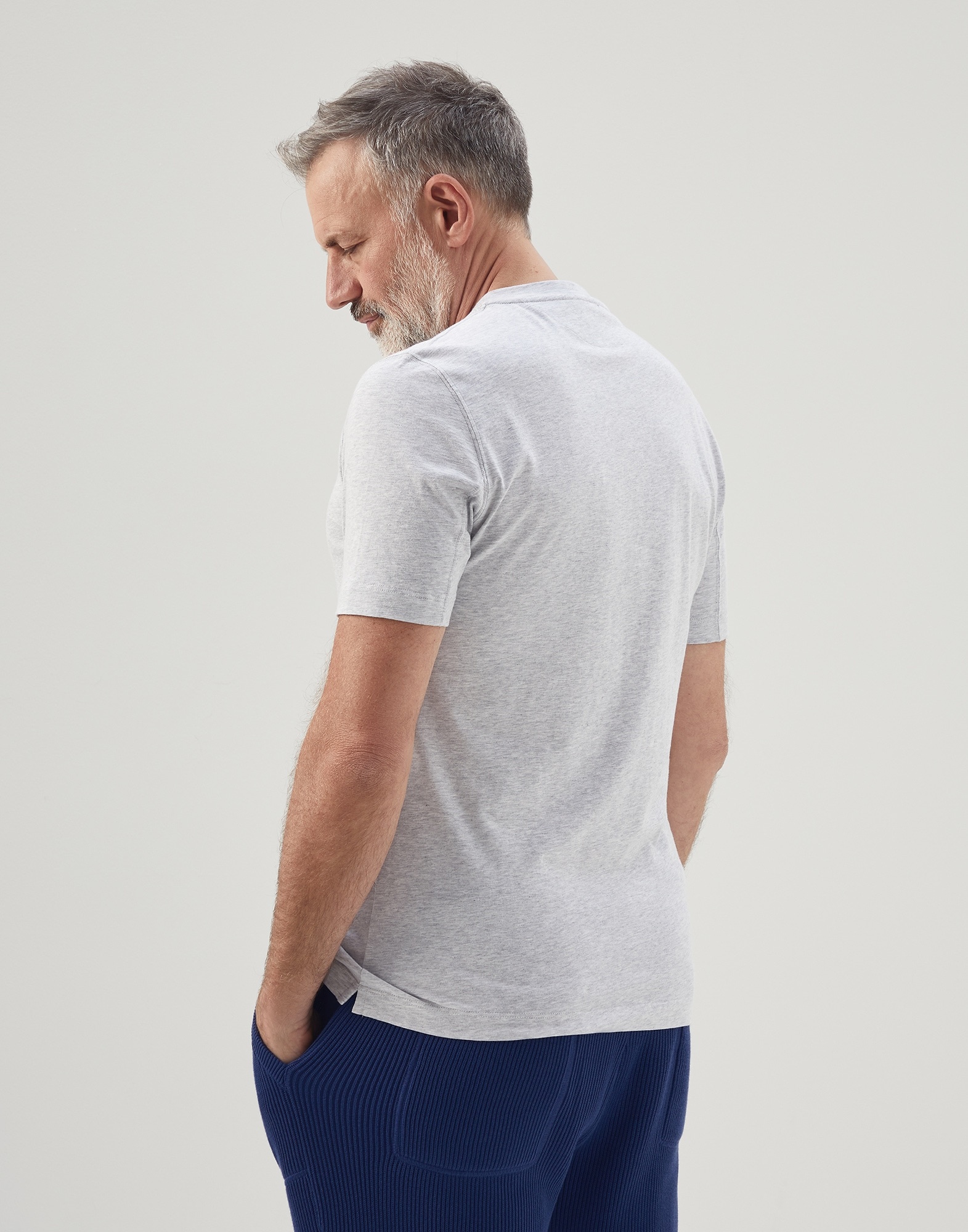 【送料&関税込】Brunello Cucinelli Slim Fit Crew-neck T-shir Brunello Cucinelli Cotton jersey slim fit crew neck T-shirt