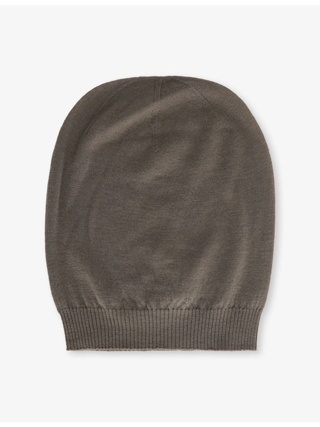 Domed Knitted Wool Beanie Hat - 1