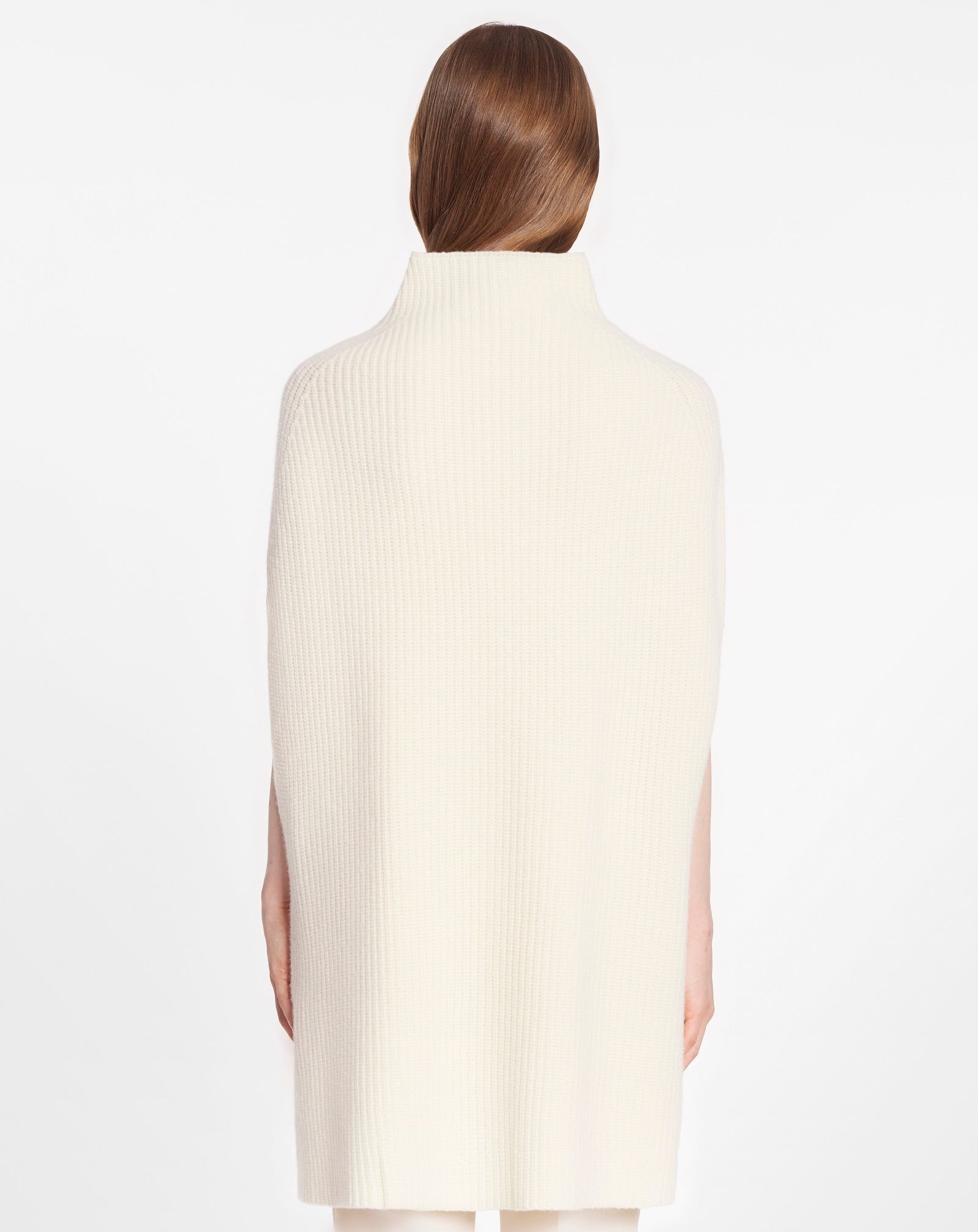 CHUNKY RIB MERINO CAPE - 4