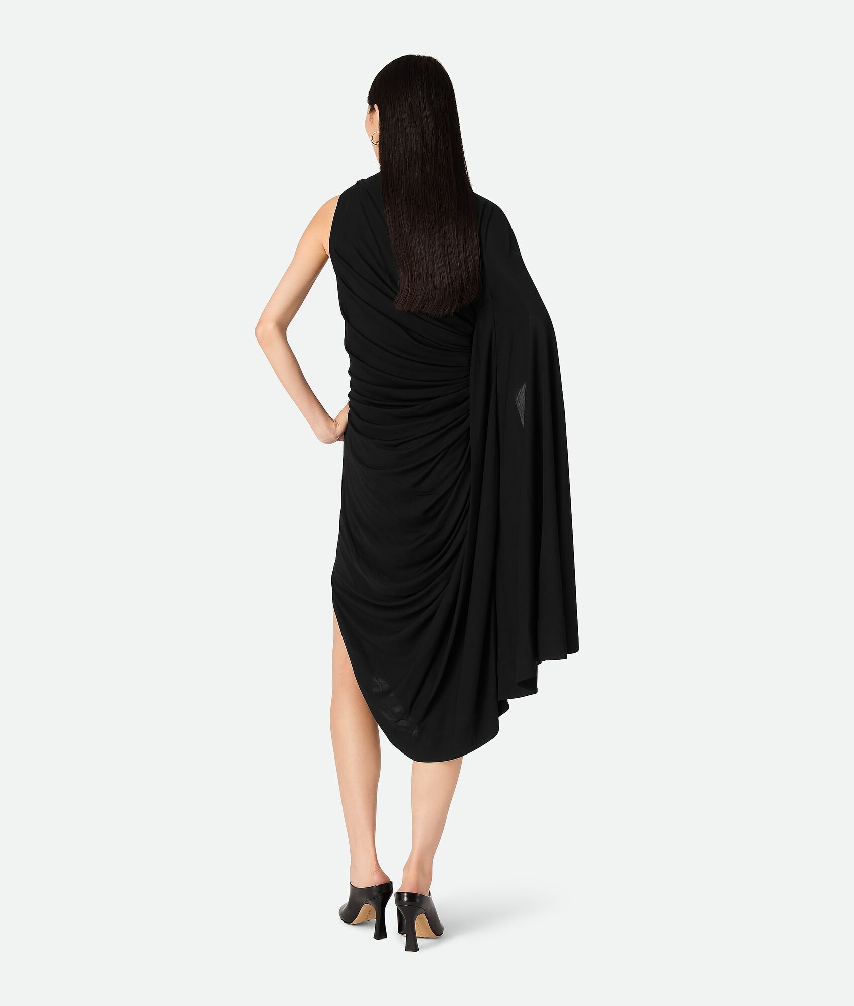 Viscose Jersey Draped Dress - 3