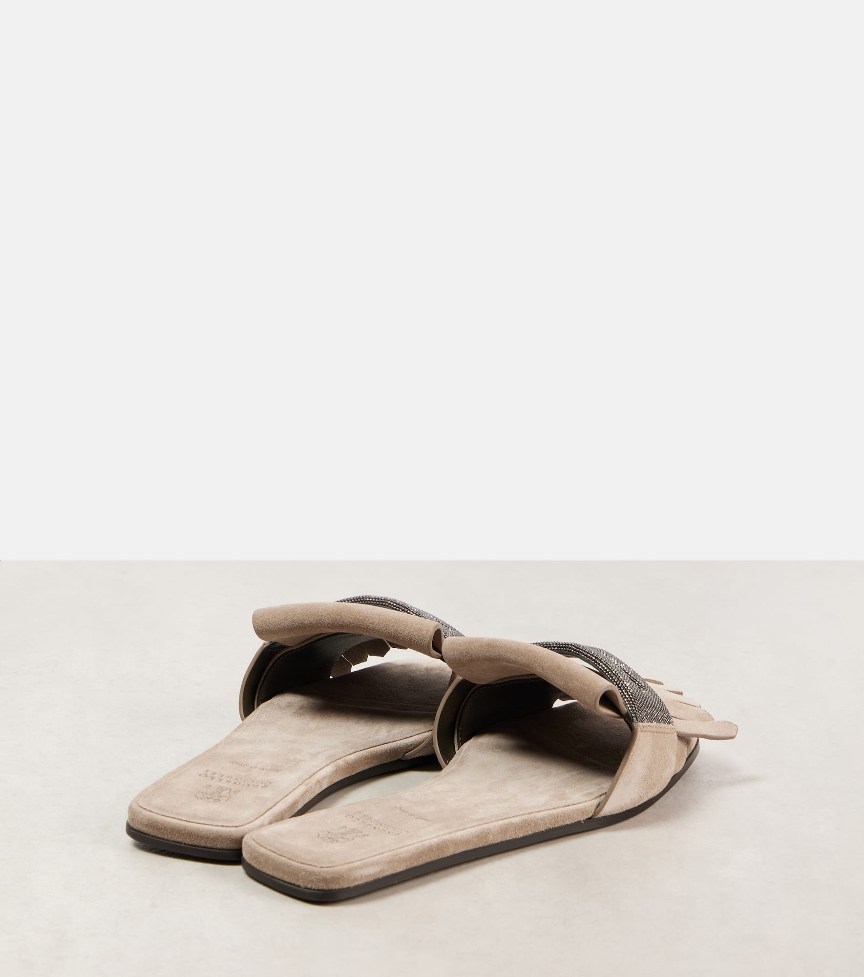 Fringed suede slippers - 2