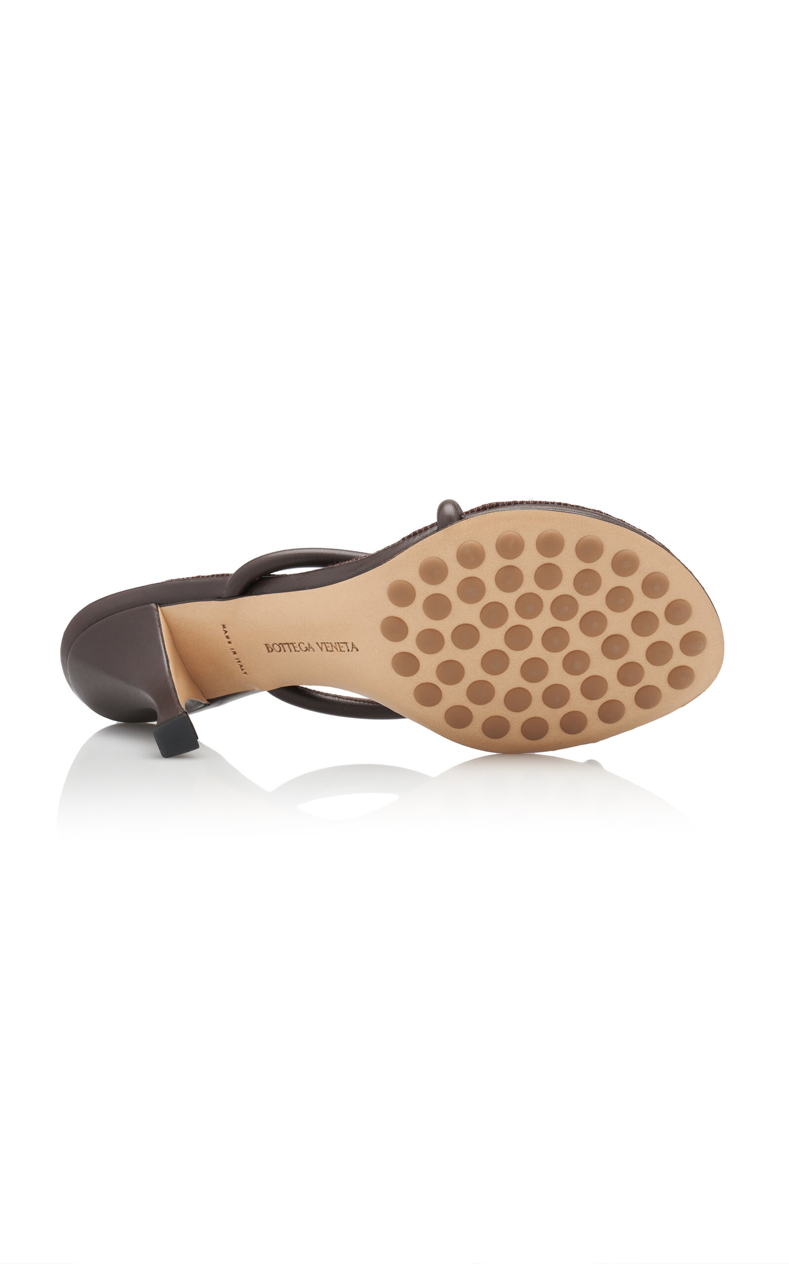 Blink Jute-Trimmed Leather Sandals brown - 6