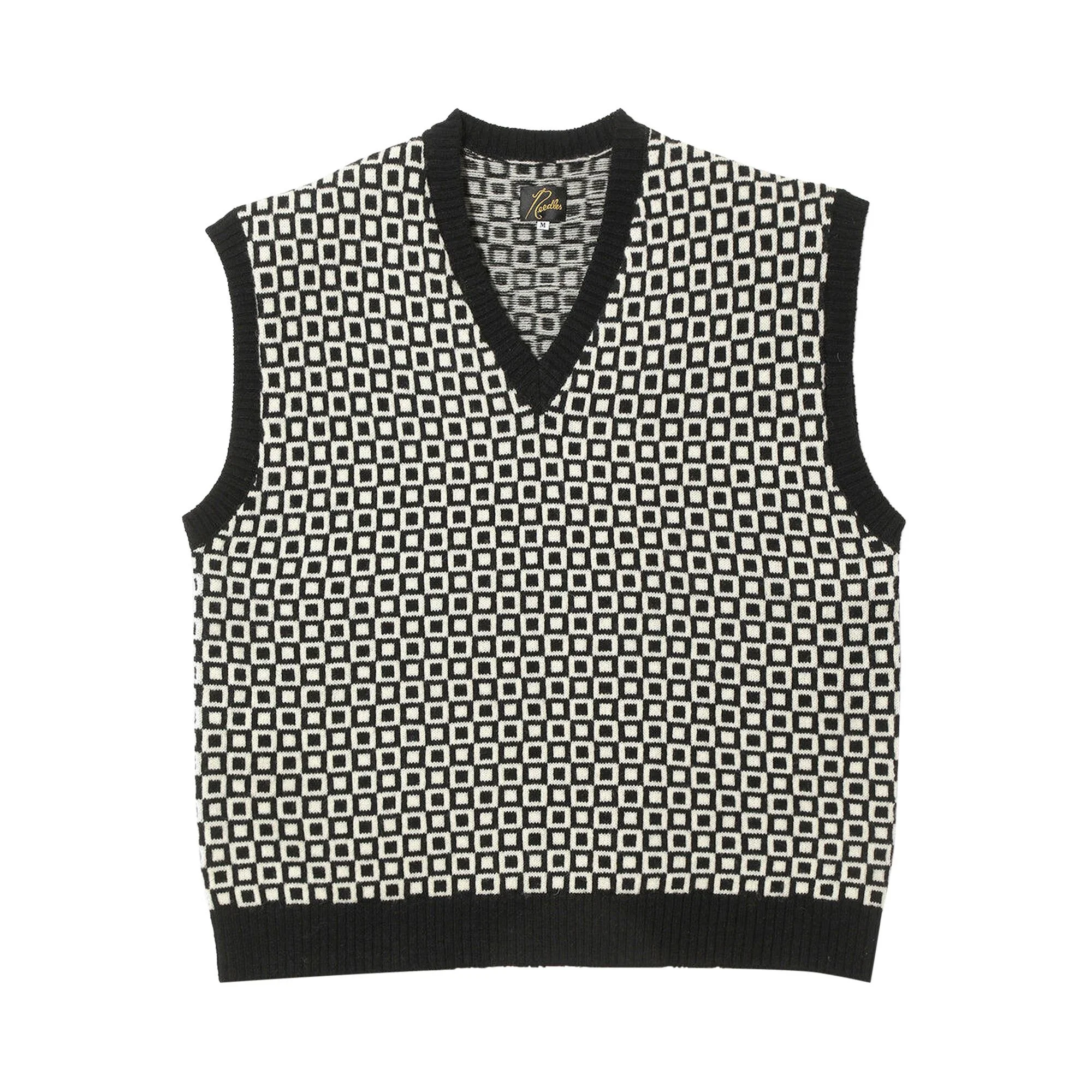 Needles Shetland Knit Vest 'Black' - 1